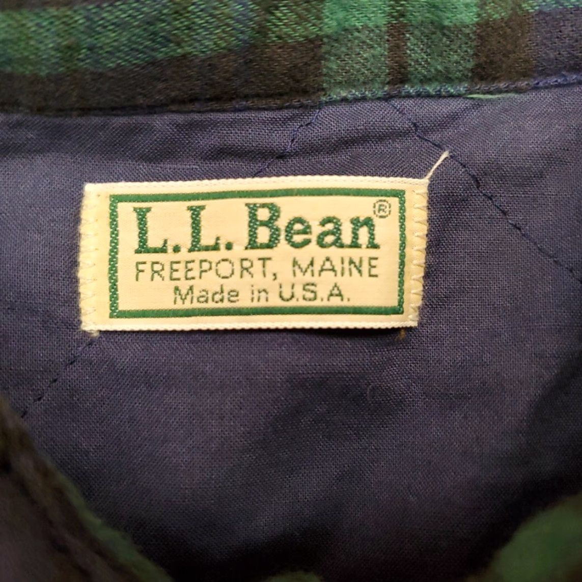 Vintage VINTAGE LL Bean Shirt Mens Large Blackwatch Plaid Thinsulate Flannel Shacket Made in USA Size US L / EU 52-54 / 3 - 6 Thumbnail
