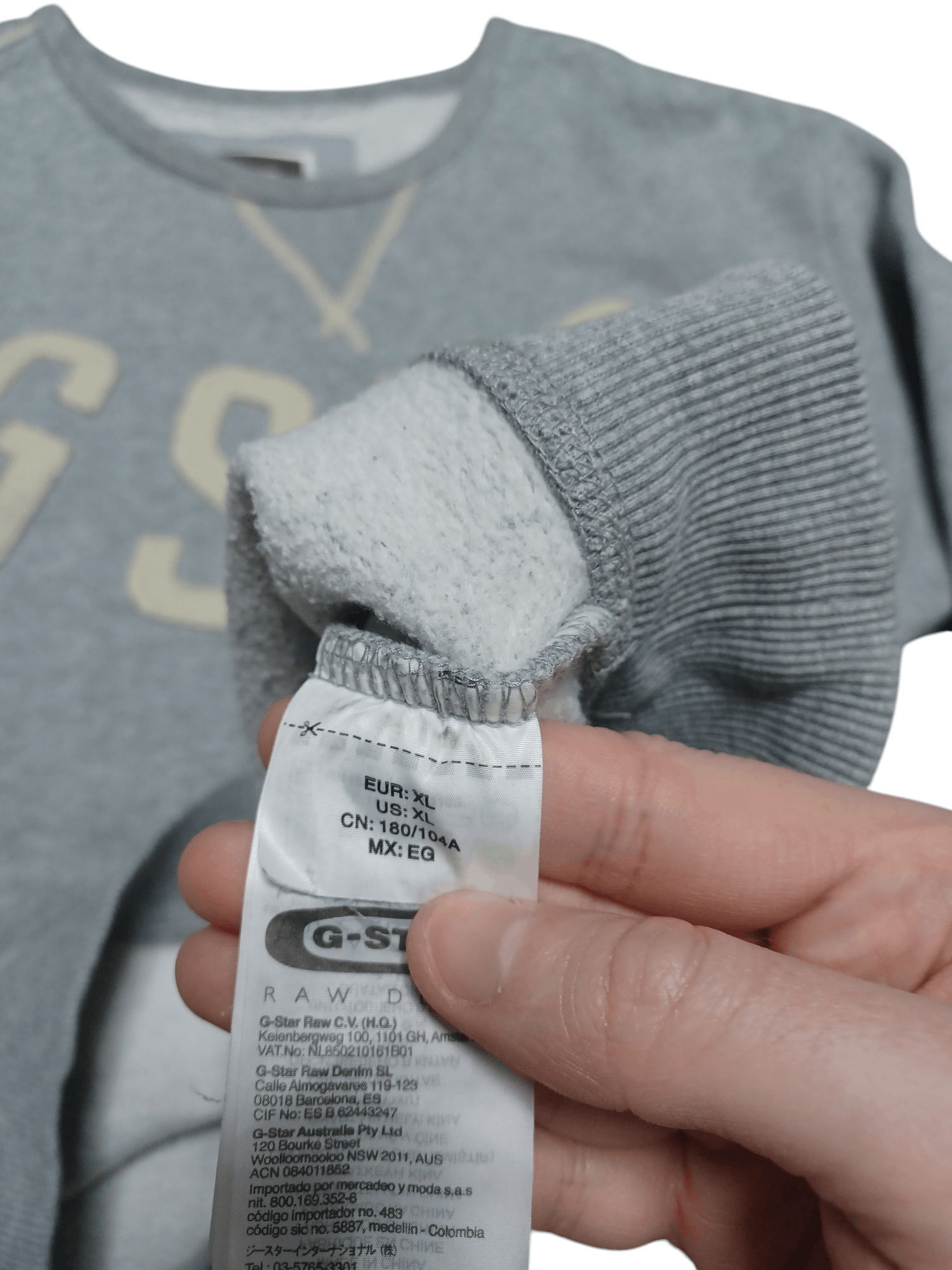 G-Star G STAR RAW BIGLOGO EMBROIDERED SWEATSHIRT AVANTGARDE Size US XL / EU 56 / 4 - 5 Thumbnail