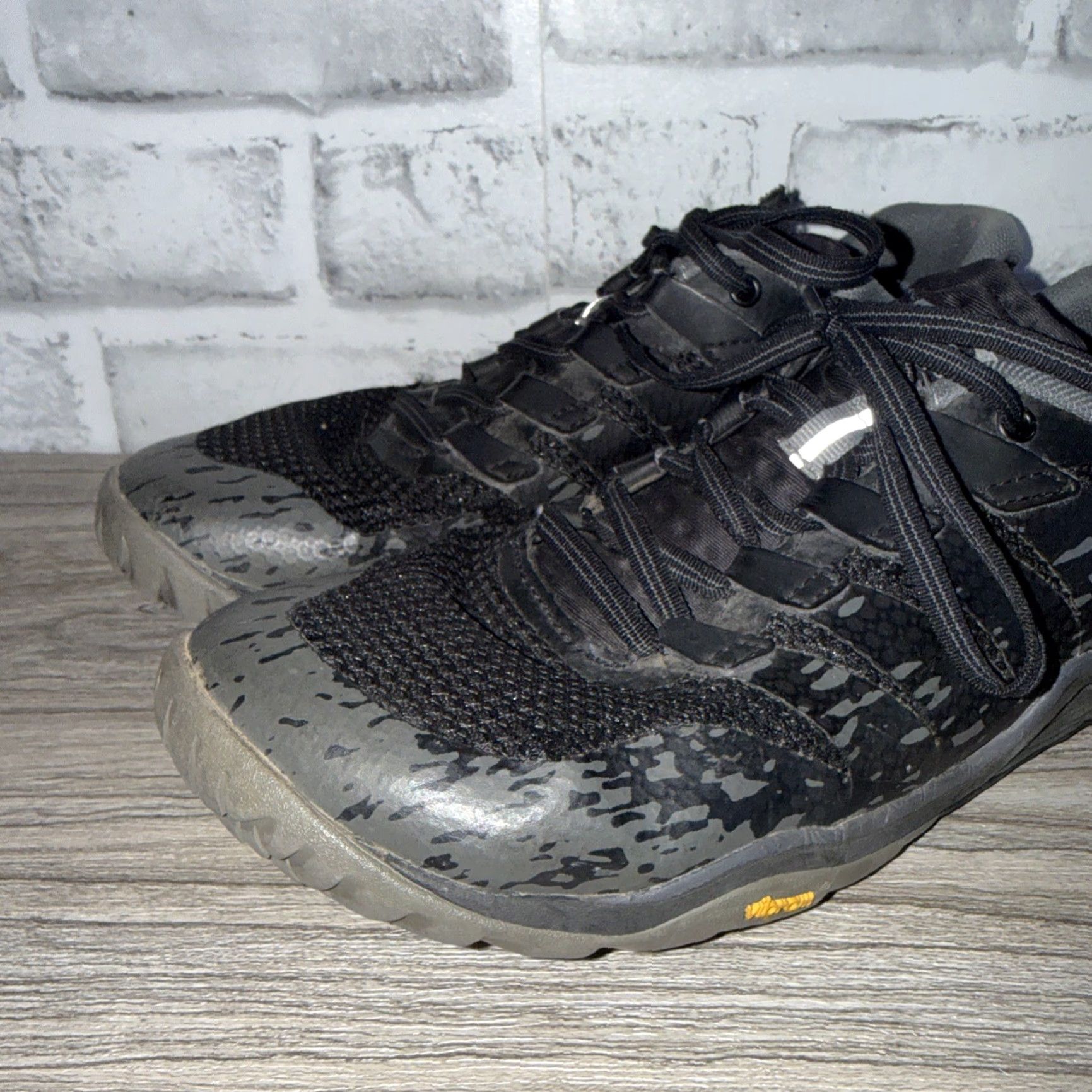 Merrell Merrell Barefoot 2 Trail Glove Black Lace Up Shoes Womens Size 8 Merrell Trail Glove Sneaker Athletic Lace Up Women Black 8 Size ONE SIZE - 2 Thumbnail