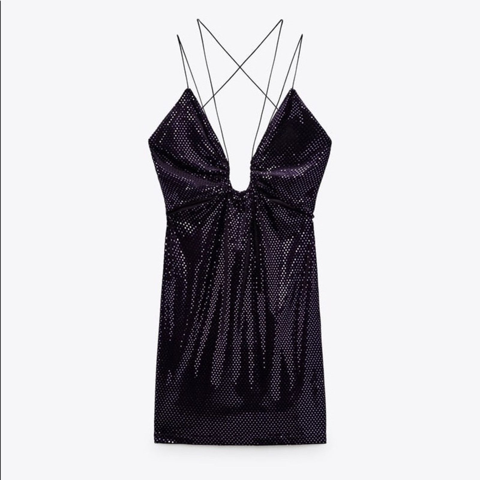 Zara ZARA RING DETAIL SHINY DRESS Size S / US 4 / IT 40 - 9 Thumbnail