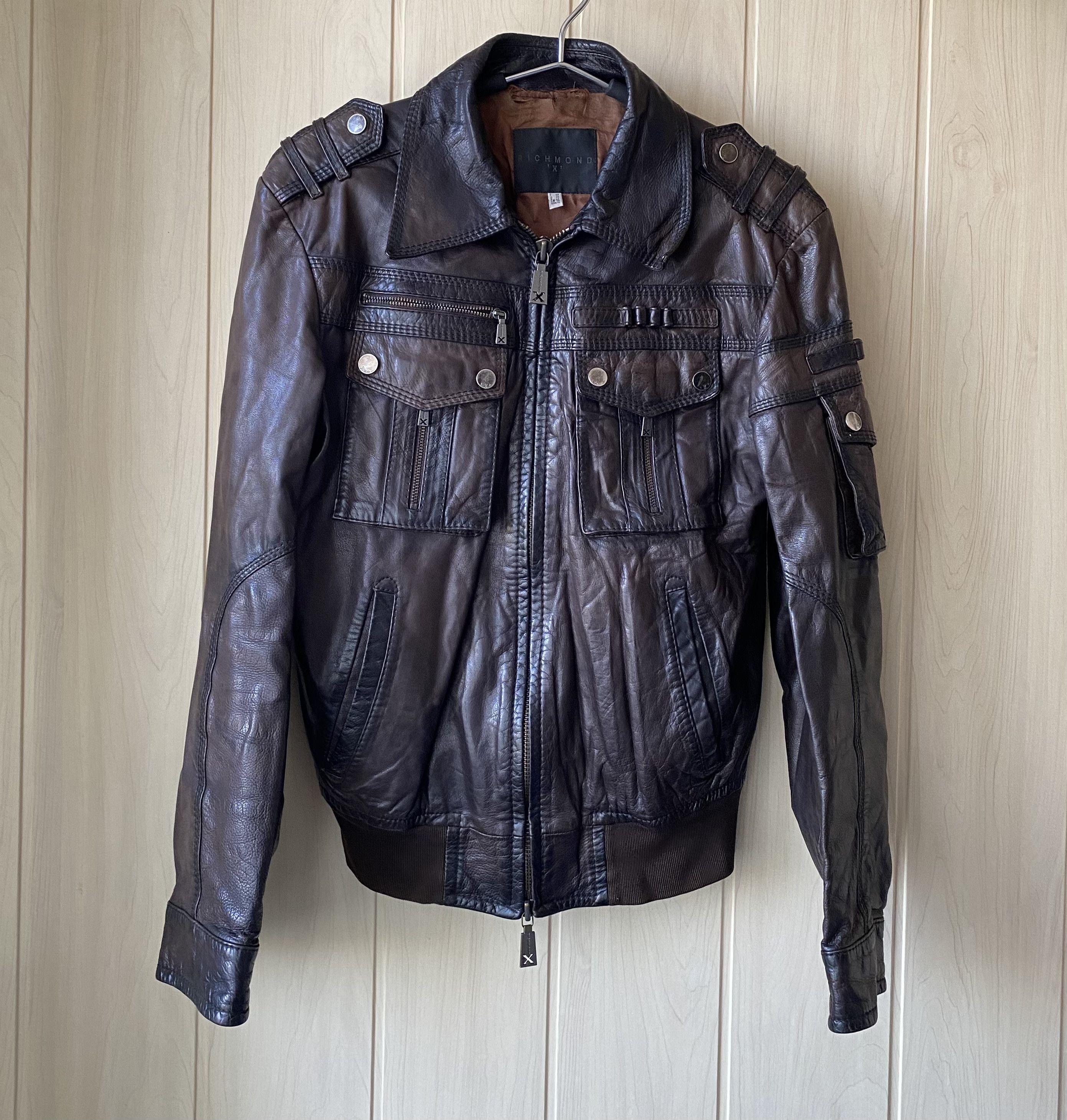 John Richmond biker leather jacket