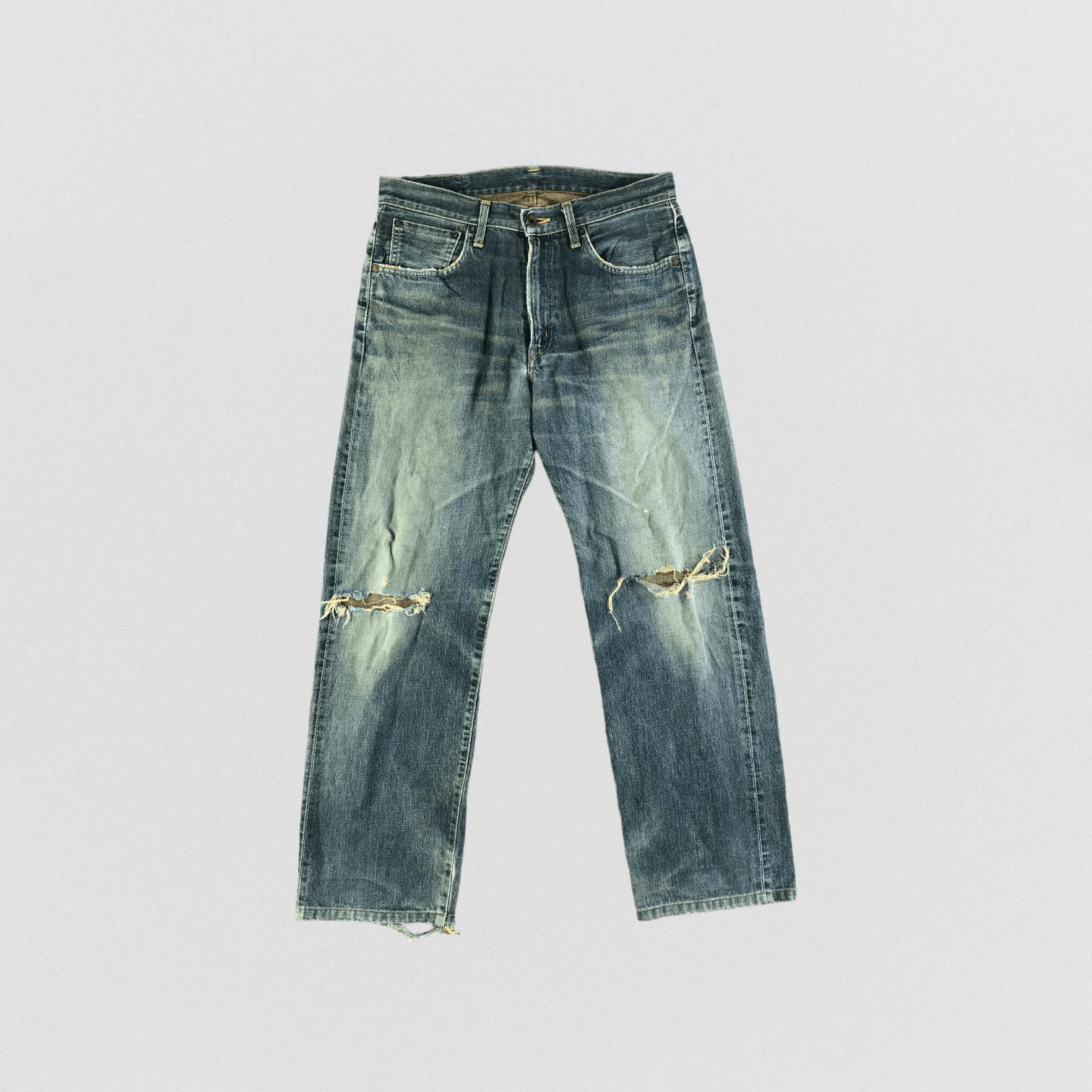 Edwin Vintage Blue Wash Edwin 505 Selvedge Jeans-JM3645 Size US 34 / EU 50 - 1 Thumbnail