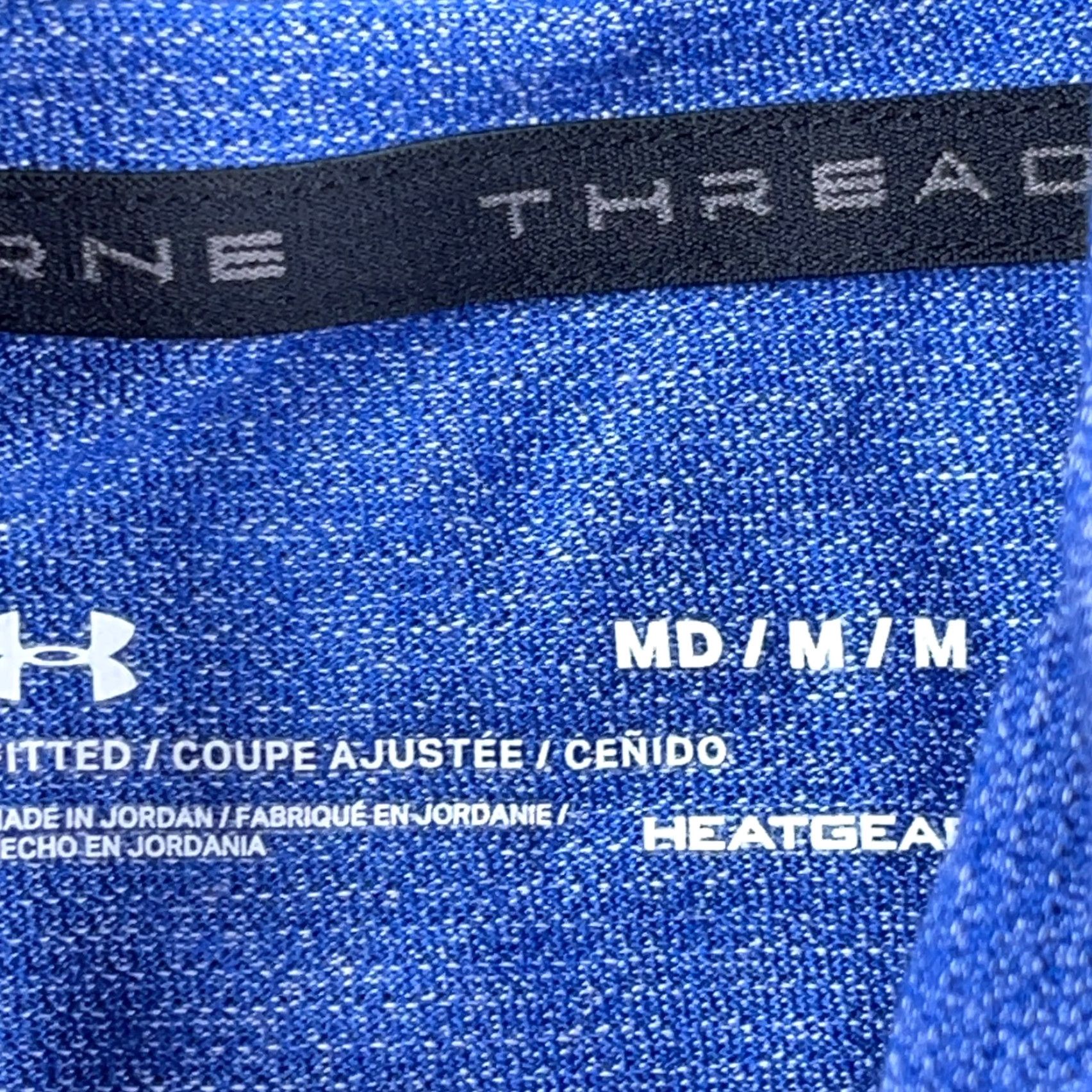 Under Armour Under Armour Shirt Men Medium Blue HeatGear Running Golf Cross Training T-Shirt Hoodie Pullover Size US M / EU 48-50 / 2 - 3 Thumbnail