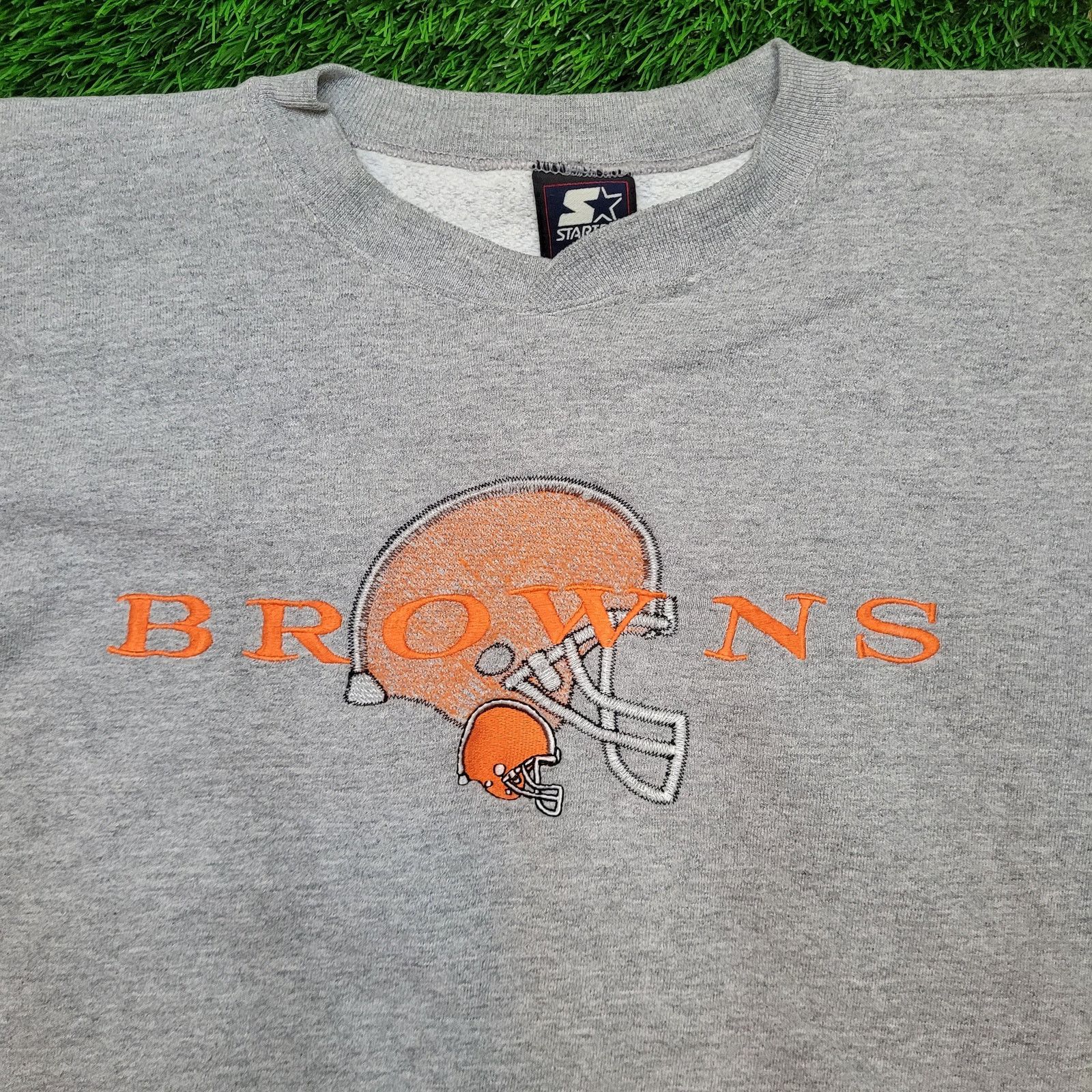 Starter VTG 90s Starter Cleveland Browns Sweatshirt L Boxy Fit USA Size US L / EU 52-54 / 3 - 2 Thumbnail