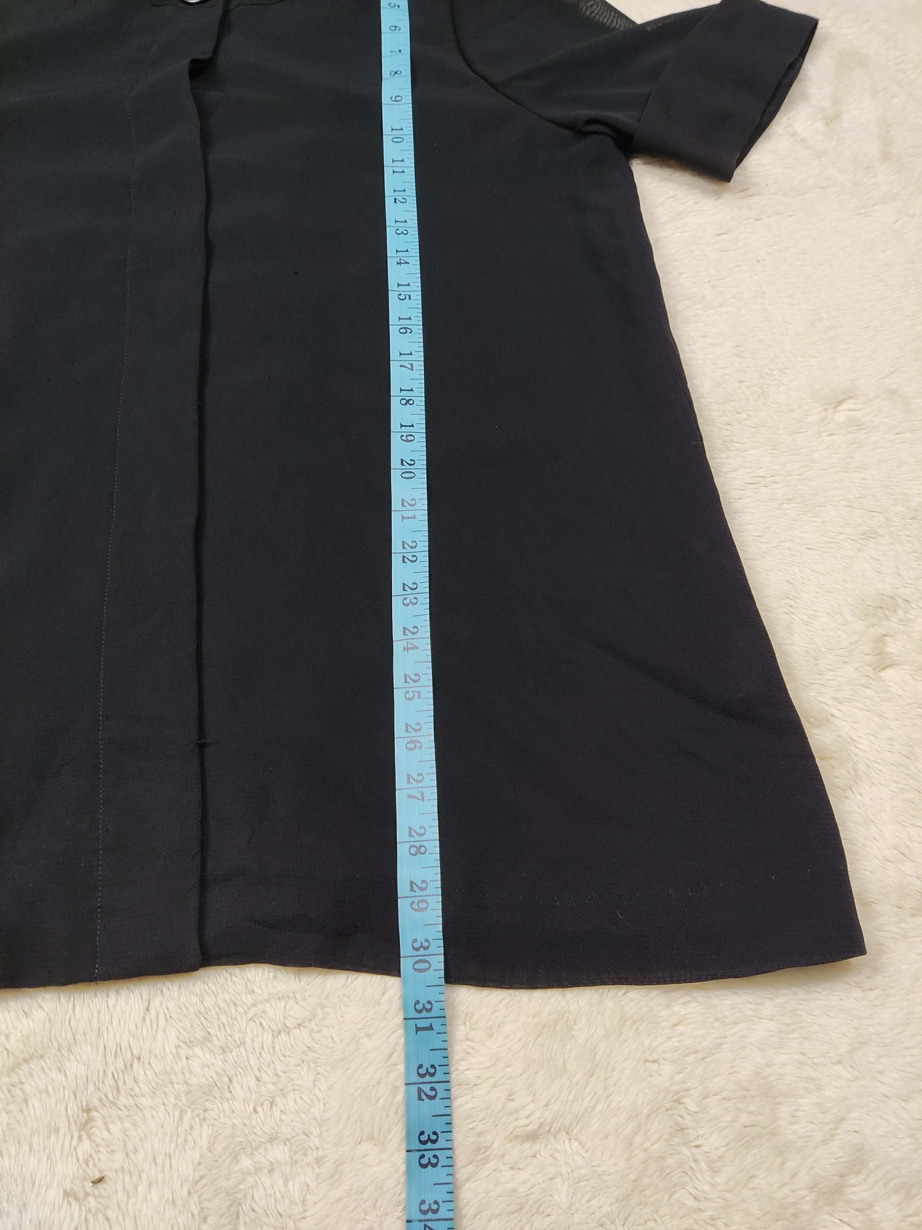 Givenchy Vintage Hi Formal Givenchy Black Blouse Jacket Size L / US 10 / IT 46 - 13 Thumbnail