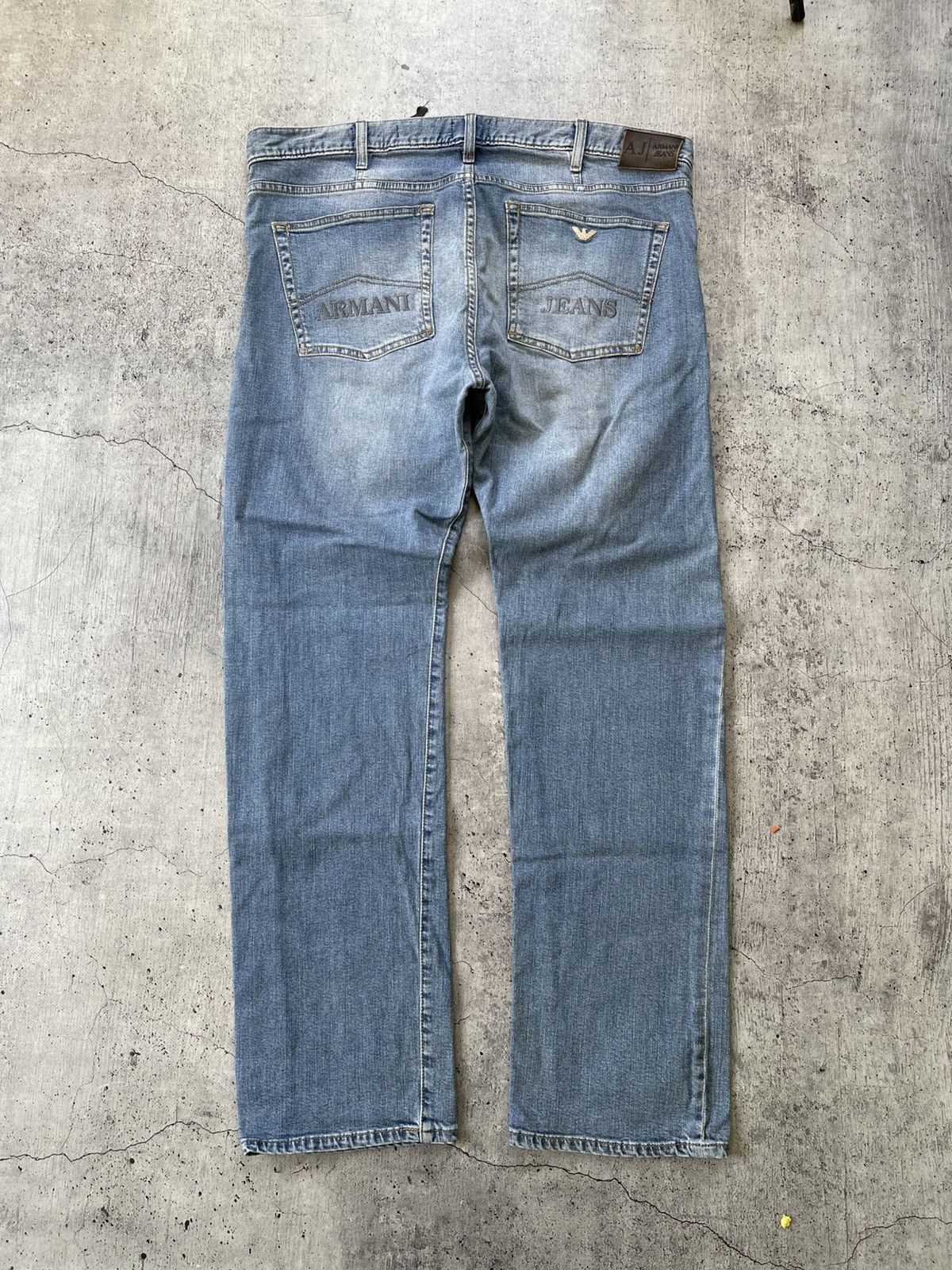 Armani Vintage Armani Jeans Big Logo Denim Pants Size 40 Size US 40 / EU 56 - 2 Thumbnail