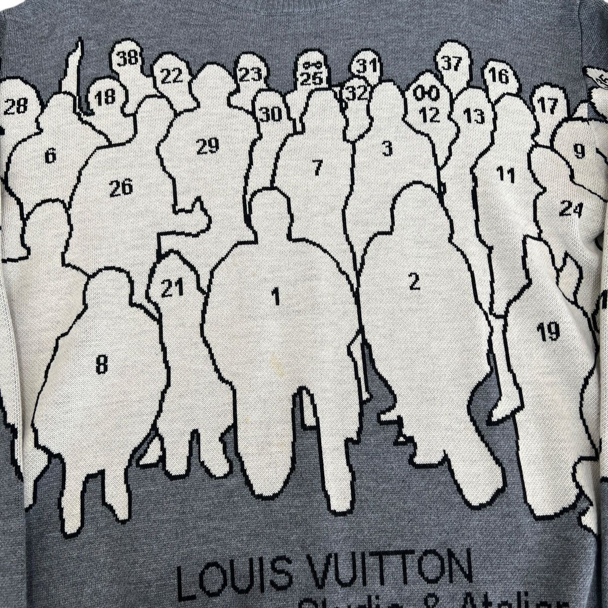 Louis Vuitton LOUIS VUITTON 2020SS Virgil Abloh Jacquard Knit Sweater L Size US L / EU 52-54 / 3 - 5 Thumbnail
