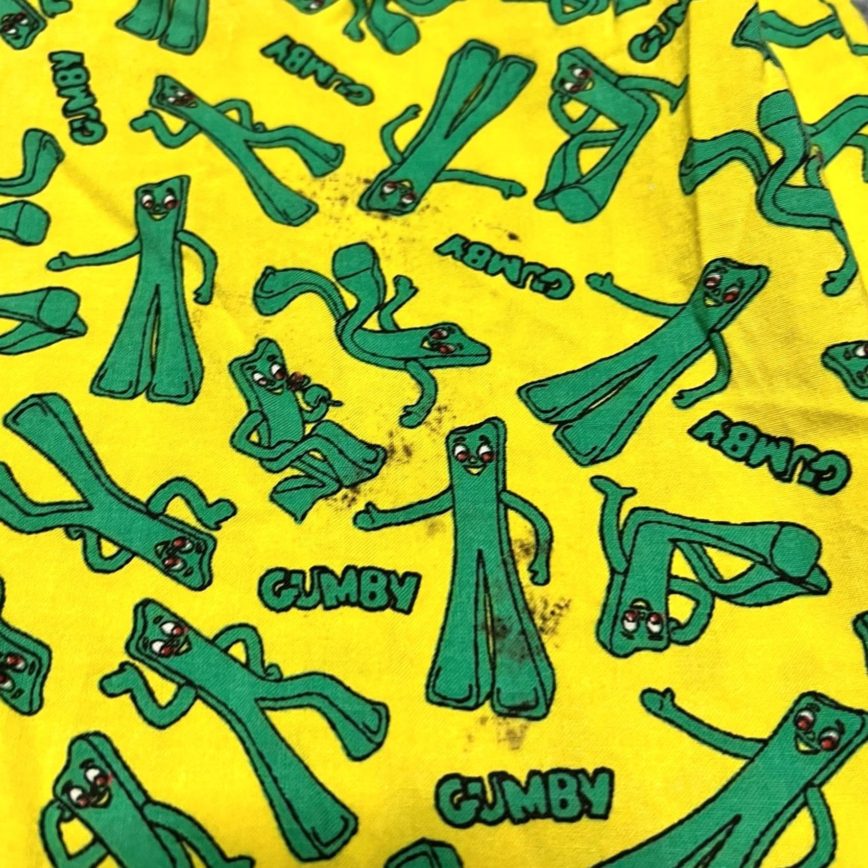 Vintage VINTAGE Gumby Shirt Mens S Yellow Button Down Green flaw Size US S / EU 44-46 / 1 - 4 Thumbnail