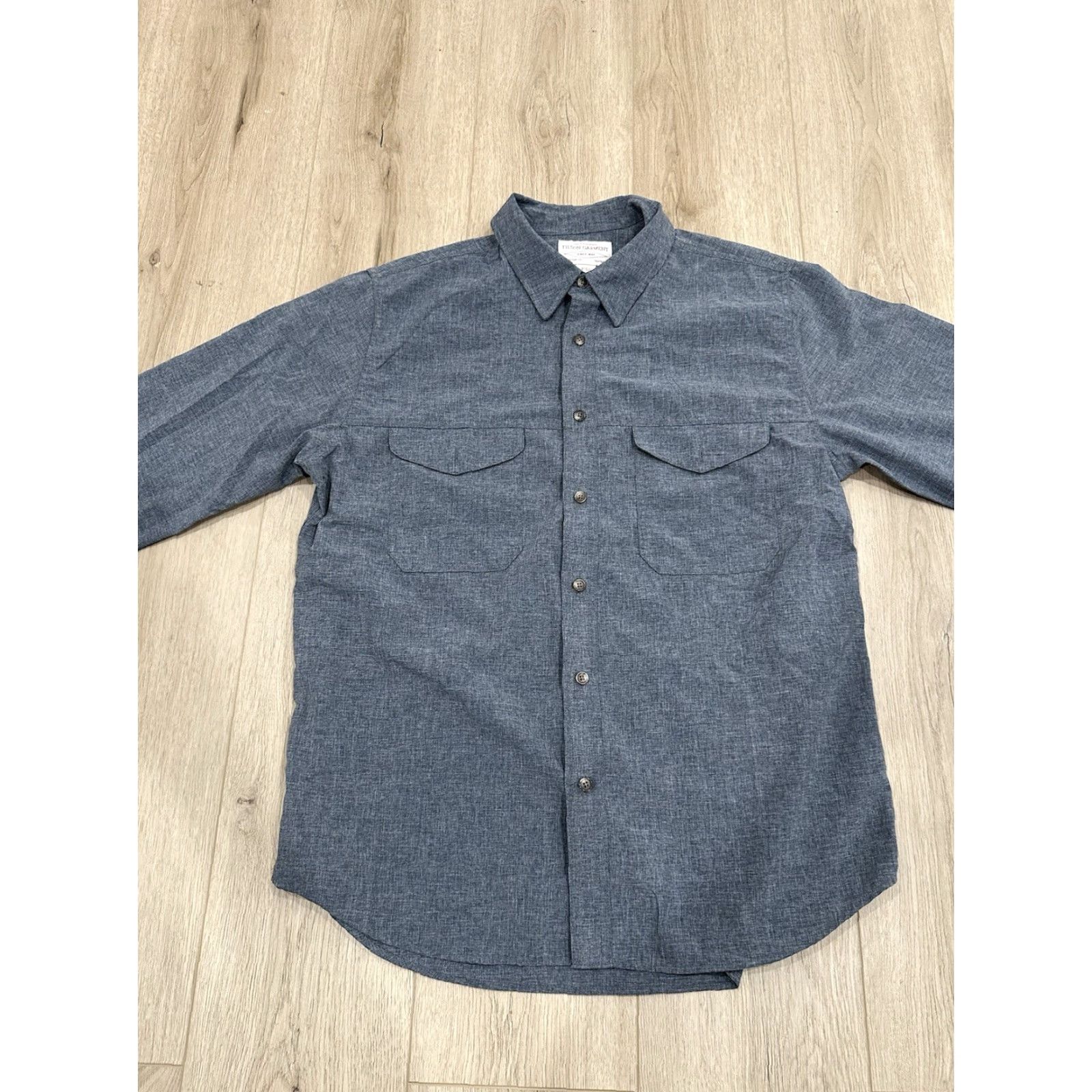 Filson Filson Shirt Men Button-Up Long Sleeve Blue Gray Large 10580 Button Down Nearby Colorful Size US L / EU 52-54 / 3 - 3 Thumbnail