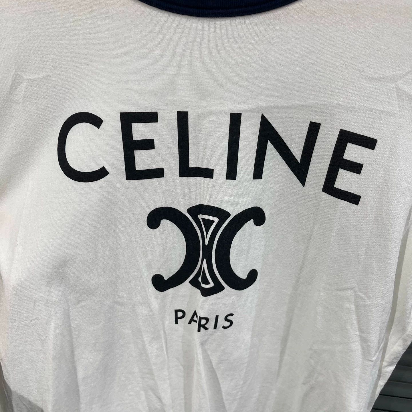 Celine Celine Triomphe Print SS Tee M 99 New No Tag Size M / US 6-8 / IT 42-44 - 4 Thumbnail