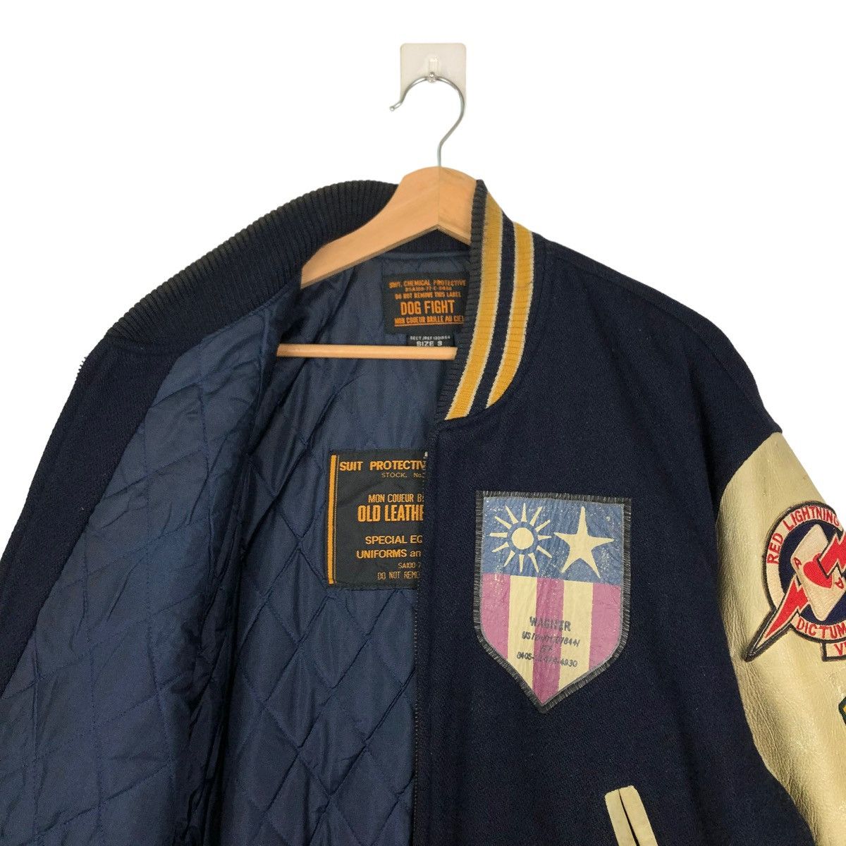 Toyo Enterprises 🔥80s VARSITY JACKET SPECIAL UNIFORM LEATHER TOYO ENTERPRISE Size US M / EU 48-50 / 2 - 9 Thumbnail