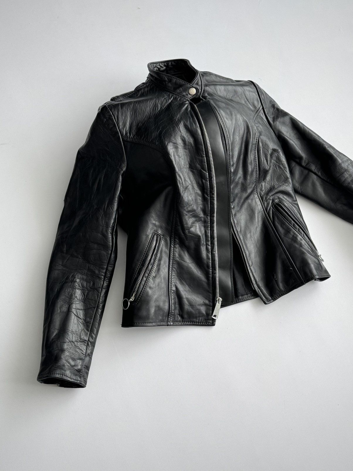 Brooks Vintage 60s Brooks Gold Label USA Cafe Racer Leather Jacket Size S / US 4 / IT 40 - 1 Thumbnail