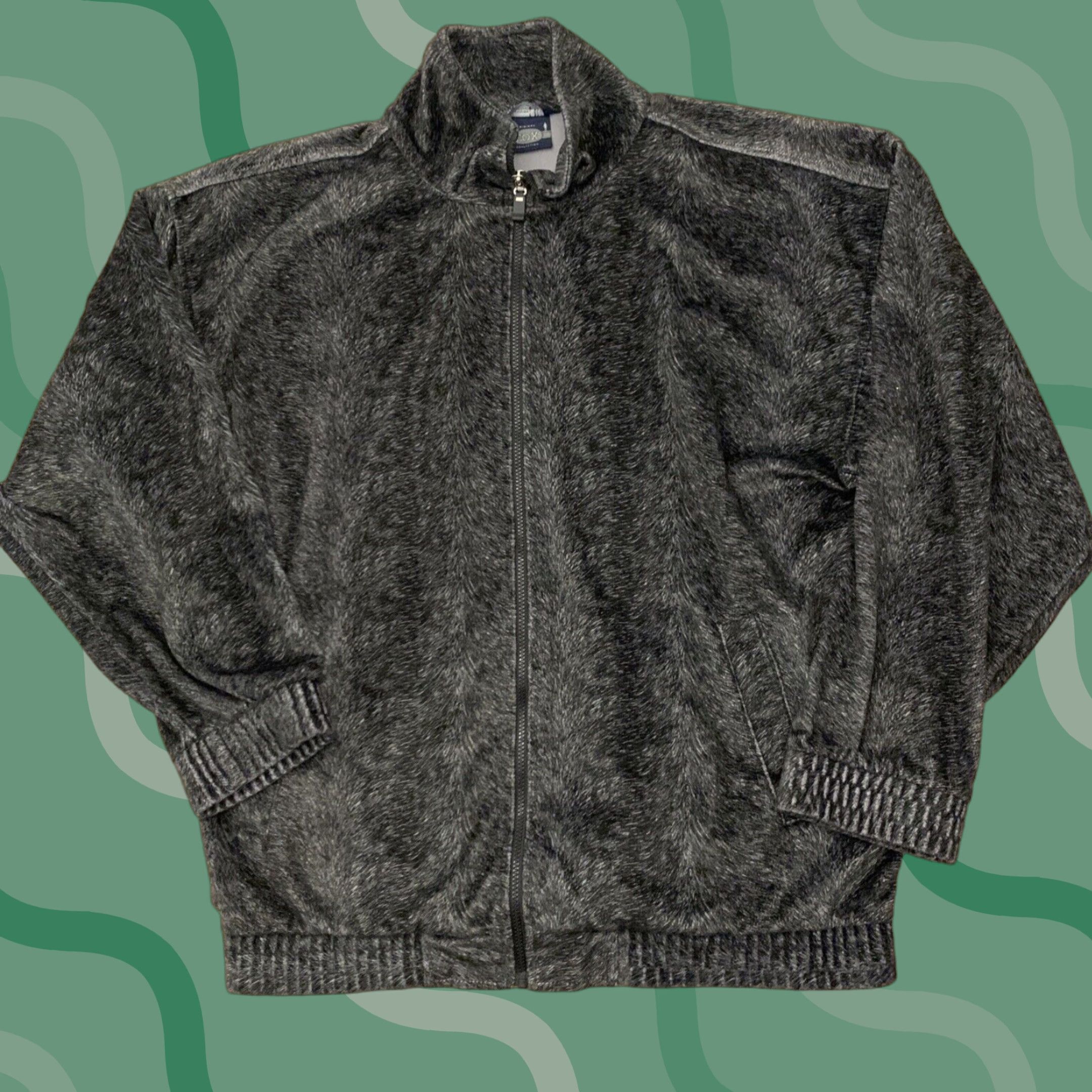 Vintage Vintage Original Fox Collection Gray Full Zip Hipster Retro Jacket Men's Sz XL Size US XL / EU 56 / 4 - 1 Thumbnail