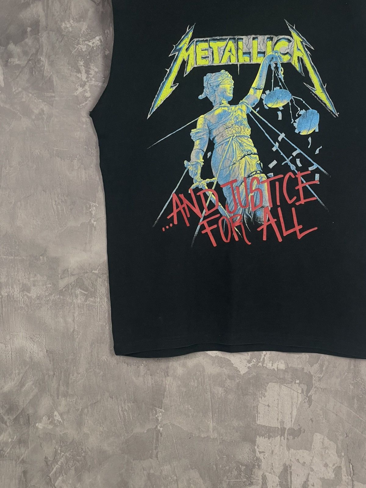 Band Tees × Metallica Metallica Hammer of Justice Crushes You 94s T-Shirt L Faded Size US L / EU 52-54 / 3 - 5 Thumbnail