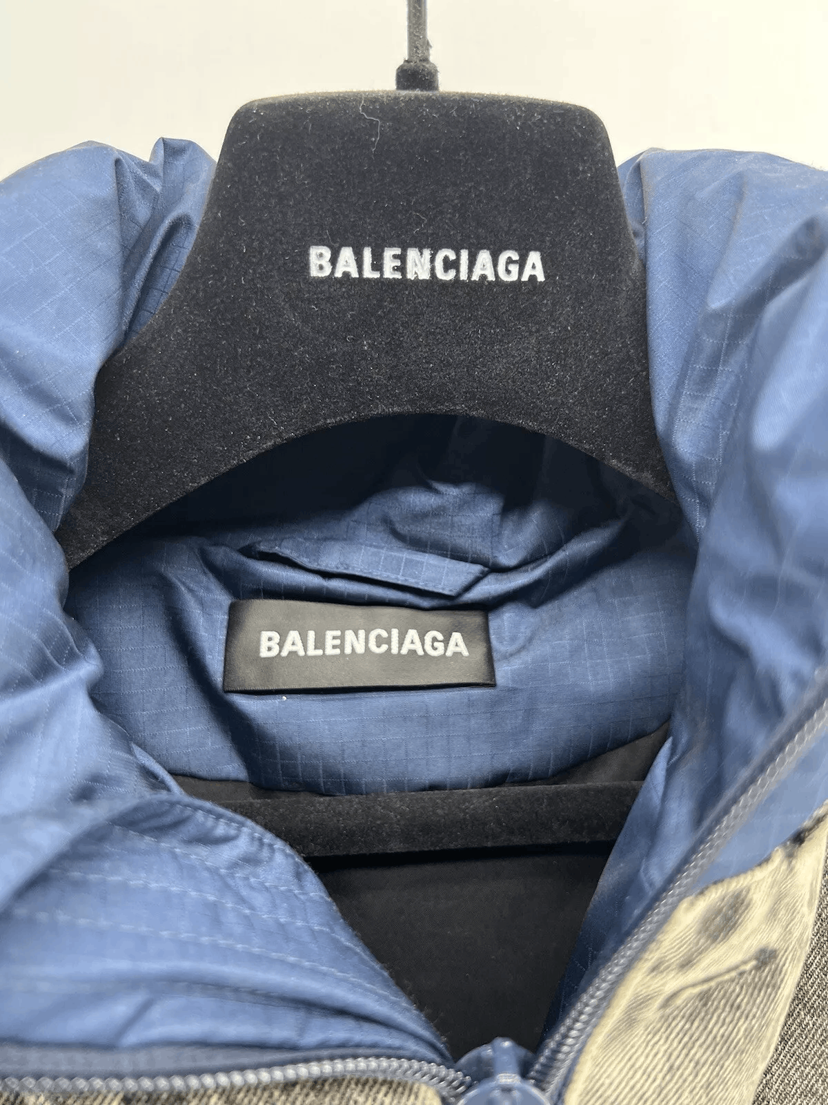 Balenciaga Balenciaga Denim Down Hybrid Jacket, EU 48 Mens Size US M / EU 48-50 / 2 - 2 Thumbnail