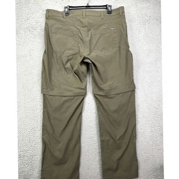 Eddie Bauer Eddie Bauer Convertible Tech Pants Mens 40X32 Olive Nylon Blend Hiking Outdoor Casual Workwear Euro? Size US 40 / EU 56 - 2 Thumbnail