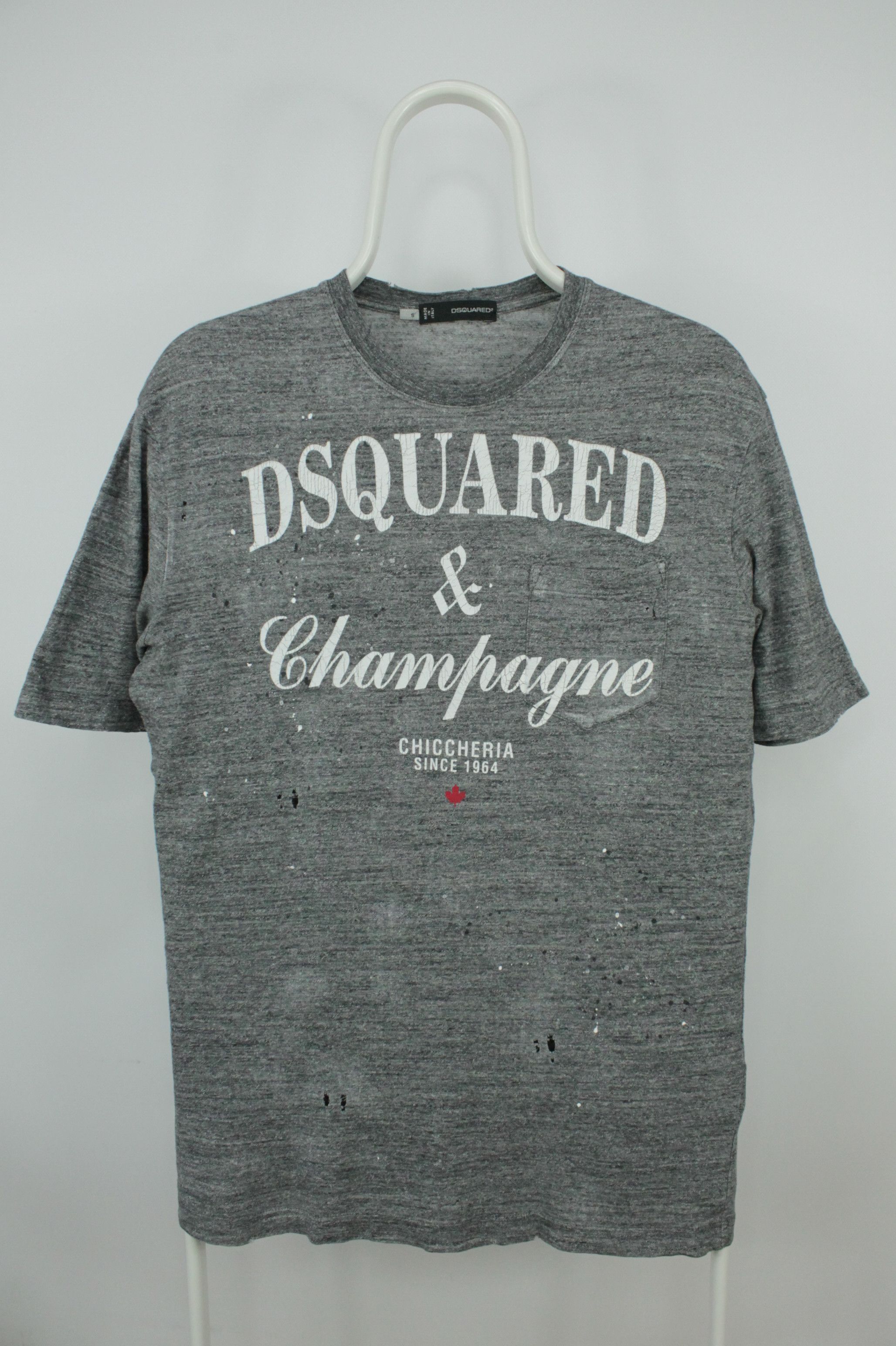 Dsquared2 Dsquared2 Authentic Distressed Grey T Shirt Men s Grailed