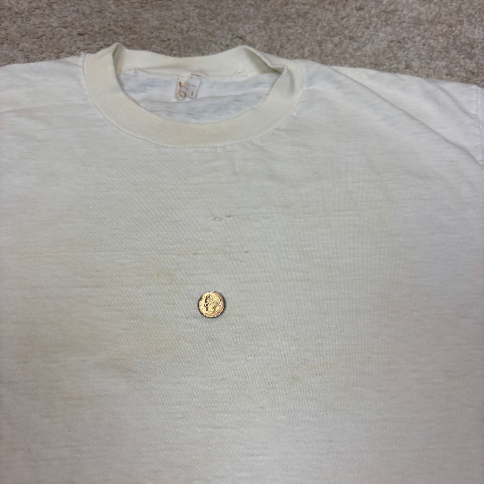 Vintage Vintage 70s JC Penney Combed Cotton Blank Shirt Men's Large Size US L / EU 52-54 / 3 - 8 Thumbnail