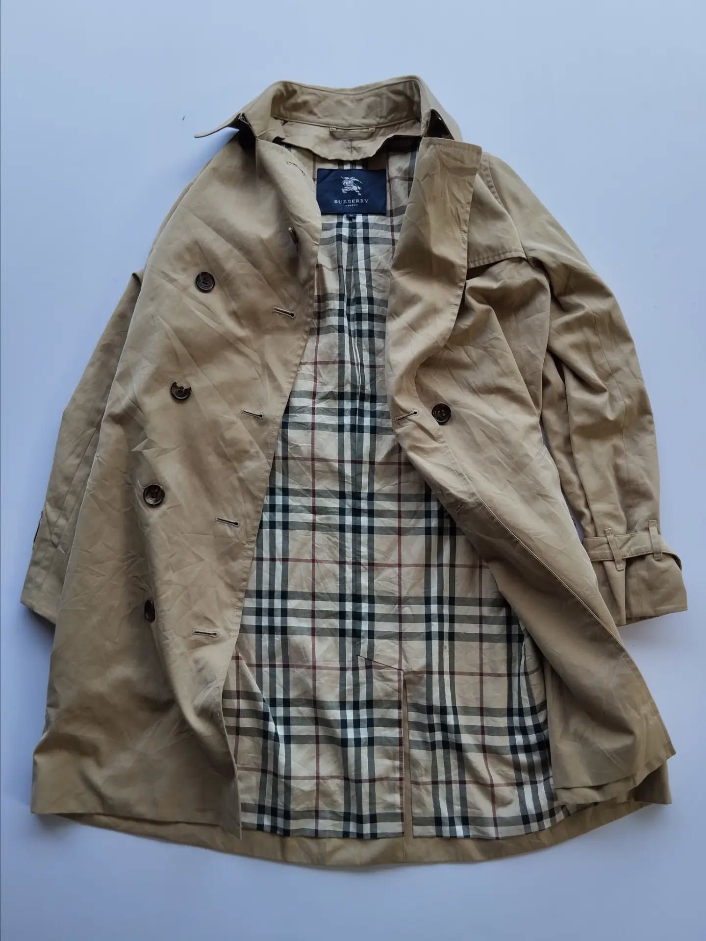 Burberry BEIGE BROWN burberry trench coat Size US XXS / EU 40 - 1 Thumbnail