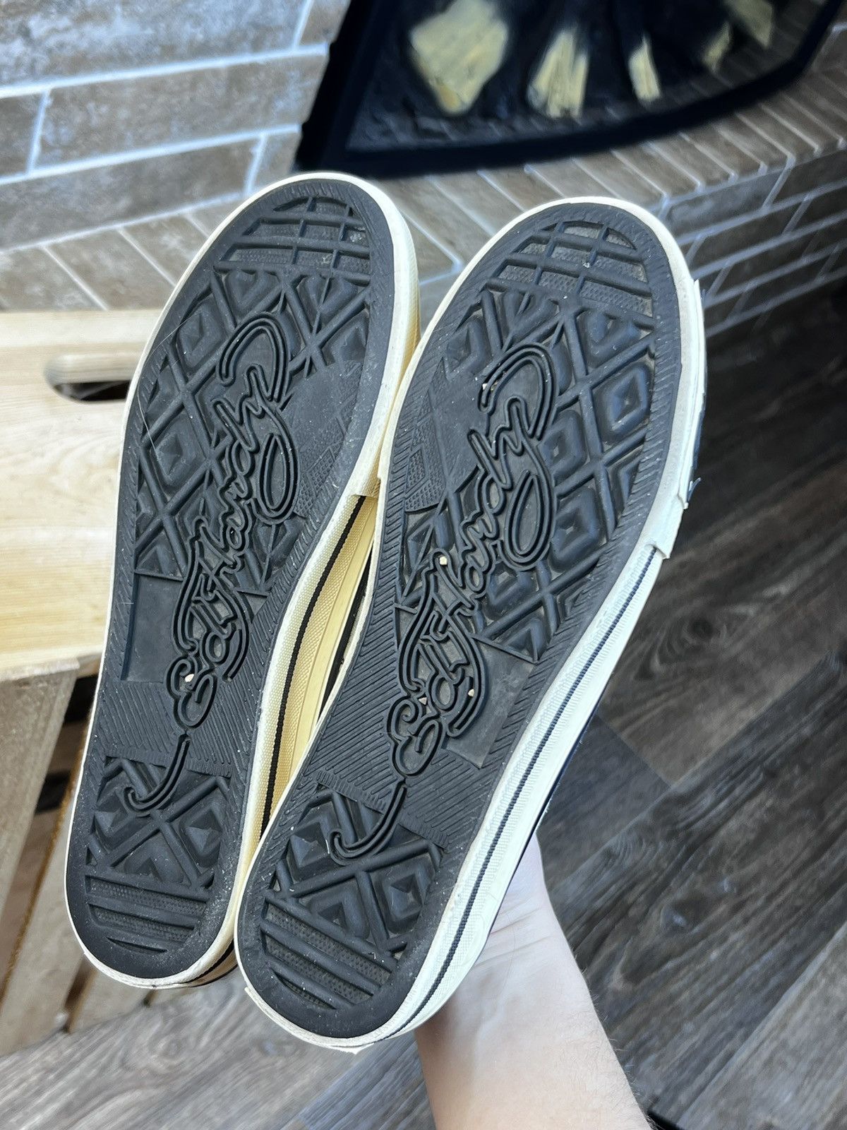 Christian Audigier × Ed Hardy × Vintage Ed Hardy Vintage Skulls Woman’s Beige Shoes Size US 8 / IT 38 - 10 Thumbnail