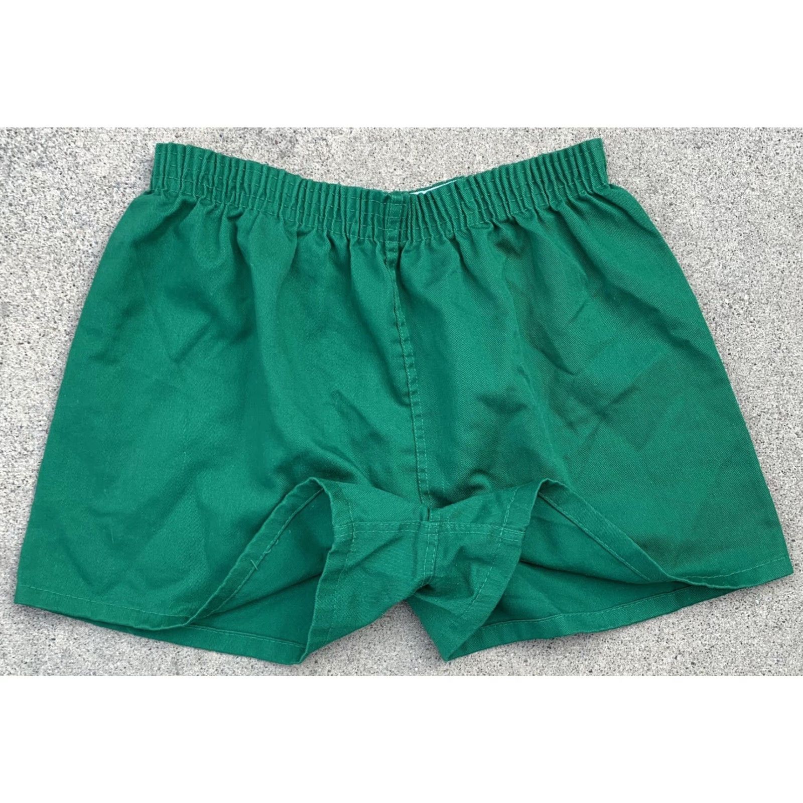 Vintage VINTAGE Jefferson Knitting Mills Inc athletic short shorts PE shorts M green USA Size US 31 - 5 Thumbnail
