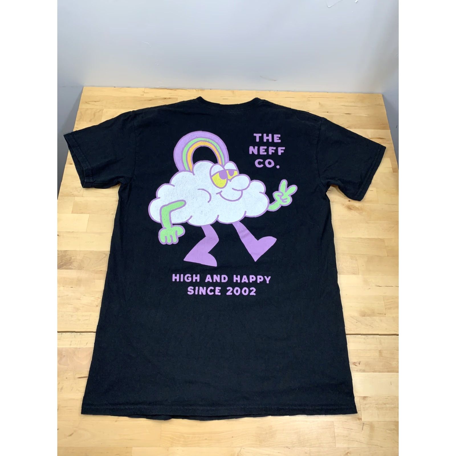 CO Neff T Shirt Logo Black M Men Short Sleeve Crew Neck 5054 Size US M / EU 48-50 / 2 - 3 Thumbnail