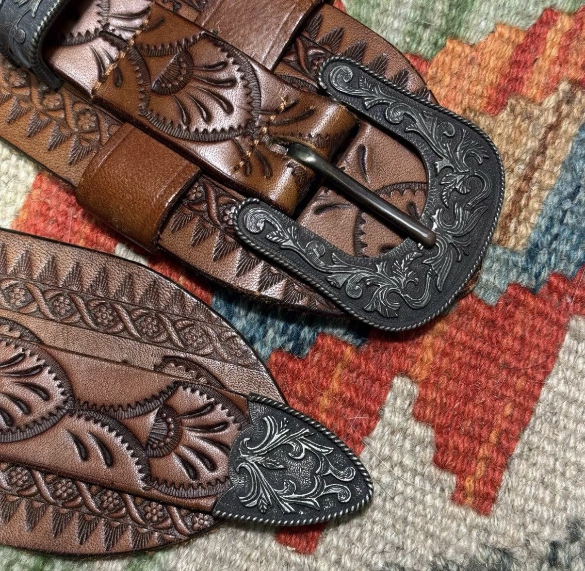 Polo Ralph Lauren Polo Ralph Lauren Western Engraved Belt K22 Size ONE SIZE - 4 Thumbnail