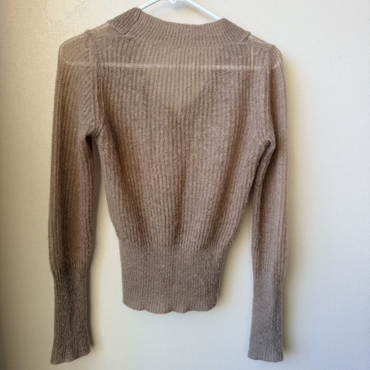Jacquemus Jacquemus La Maille Dao Ribbed-Knit Sweater Italy 36 Beige Size XS / US 0-2 / IT 36-38 - 4 Thumbnail