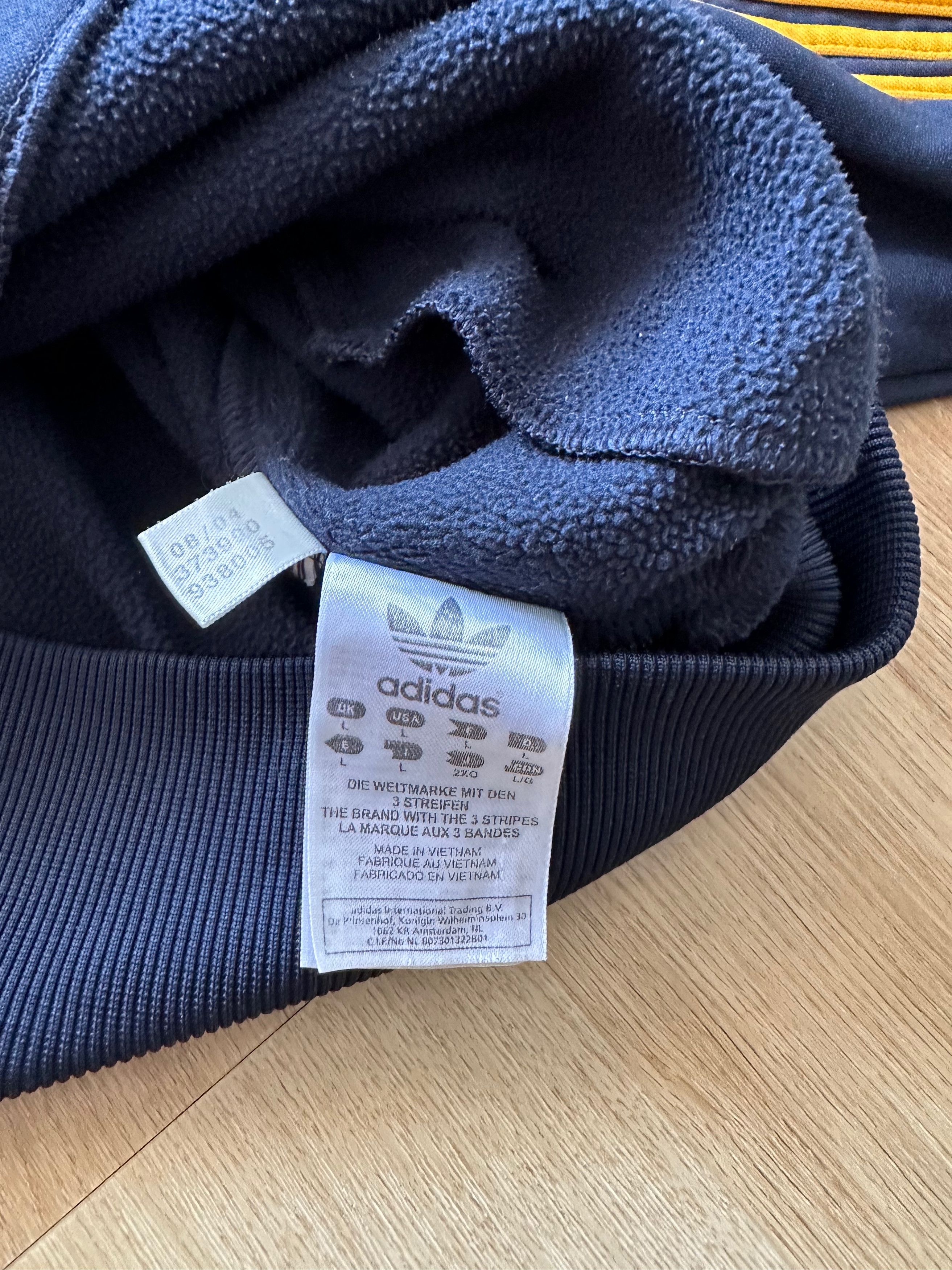Adidas 00's Addias Seefeld Track top fleece lined light jacket Size US L / EU 52-54 / 3 - 14 Thumbnail