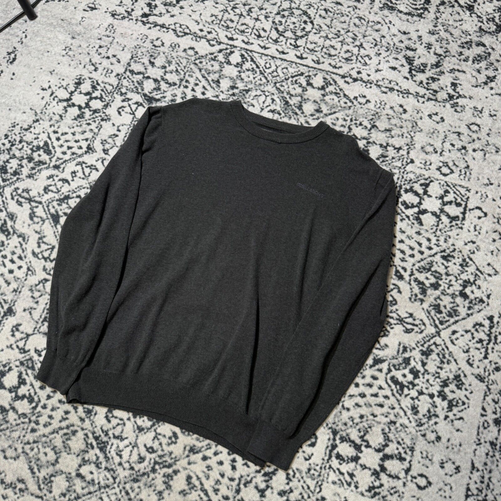 Billabong × Vintage Vintage Billabong Gray Cotton Sweater Size M Y2k 90s Hip Hop Size US M / EU 48-50 / 2 - 2 Thumbnail
