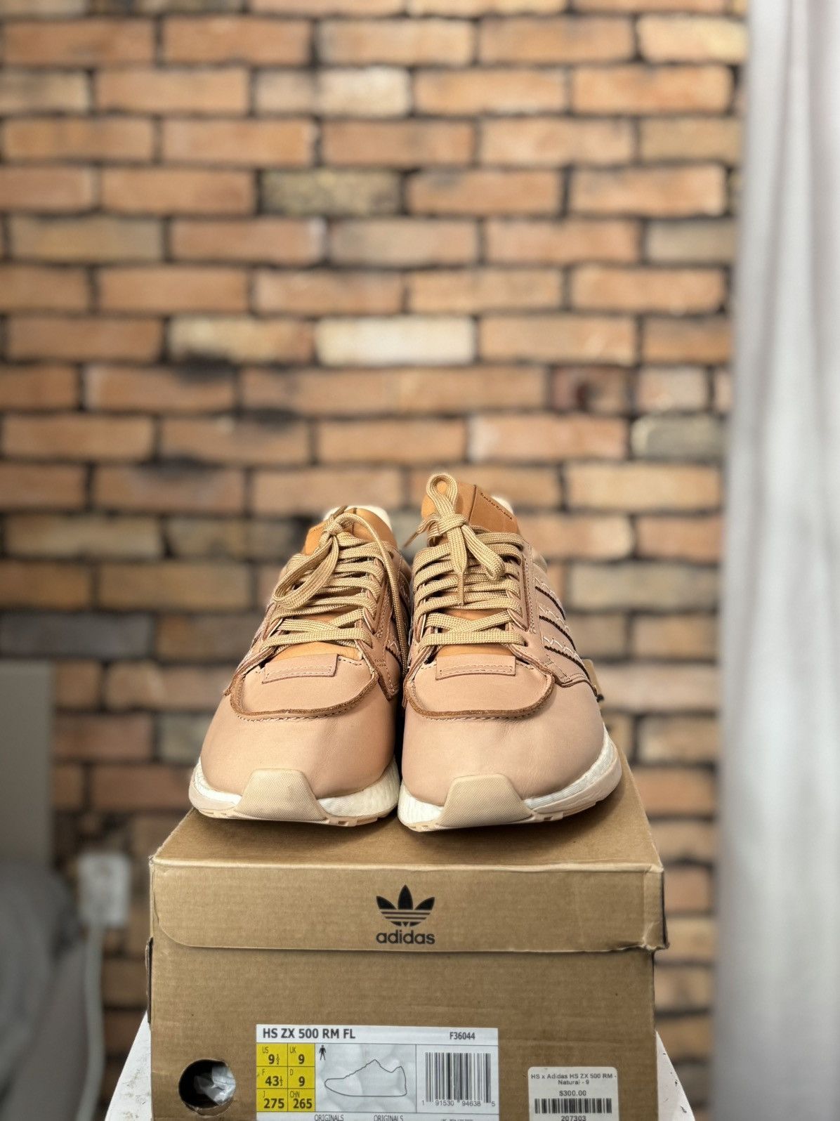 Hender Scheme NEW ADIDAS ZX 500 RM FULL LEATHER BOOST TRAINERS Size US 9.5 / EU 42-43 - 2 Thumbnail