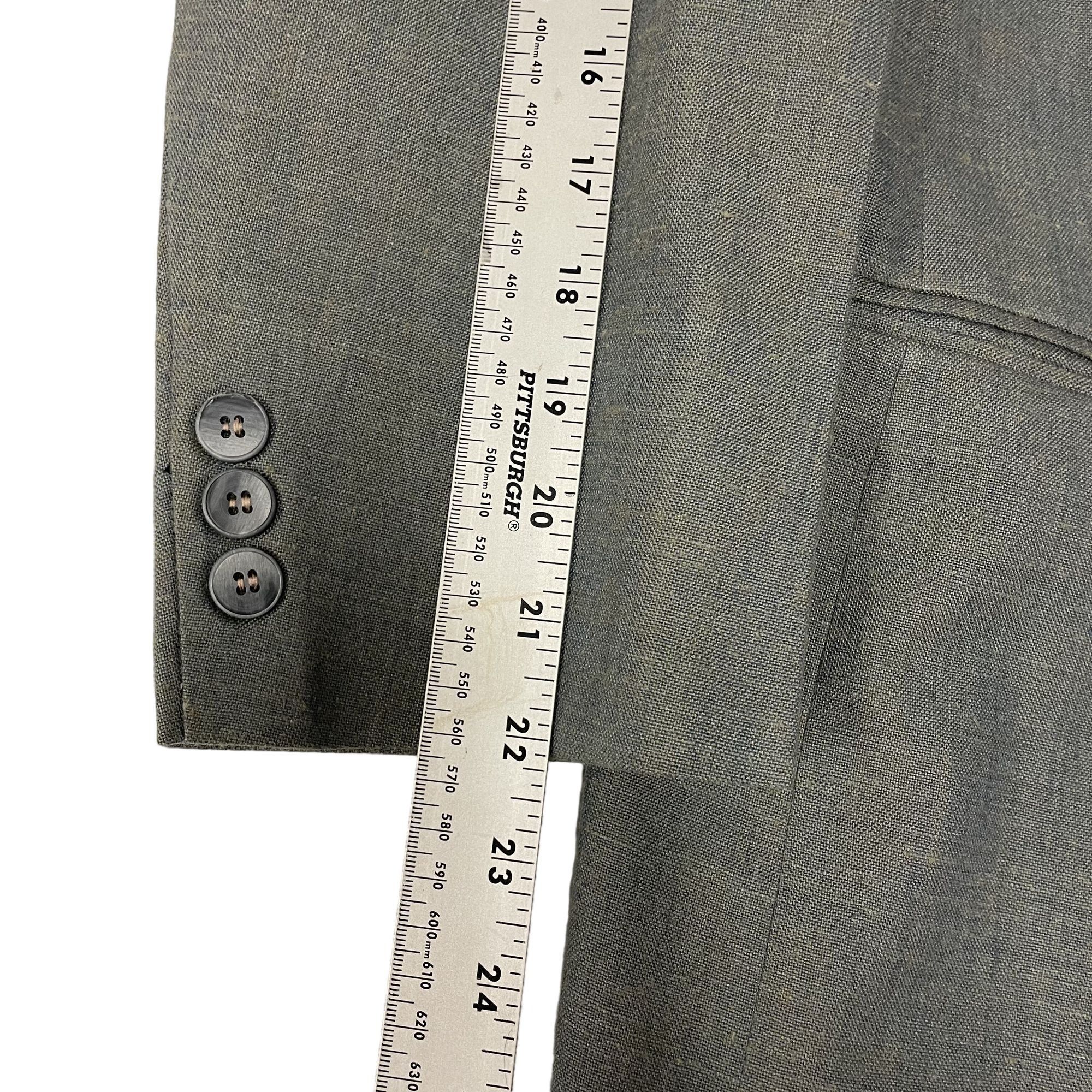 Other Vtg D/B Peak Lapel ROCKABILLY Green Gold Linen Sport Coat Size 40R - 10 Thumbnail