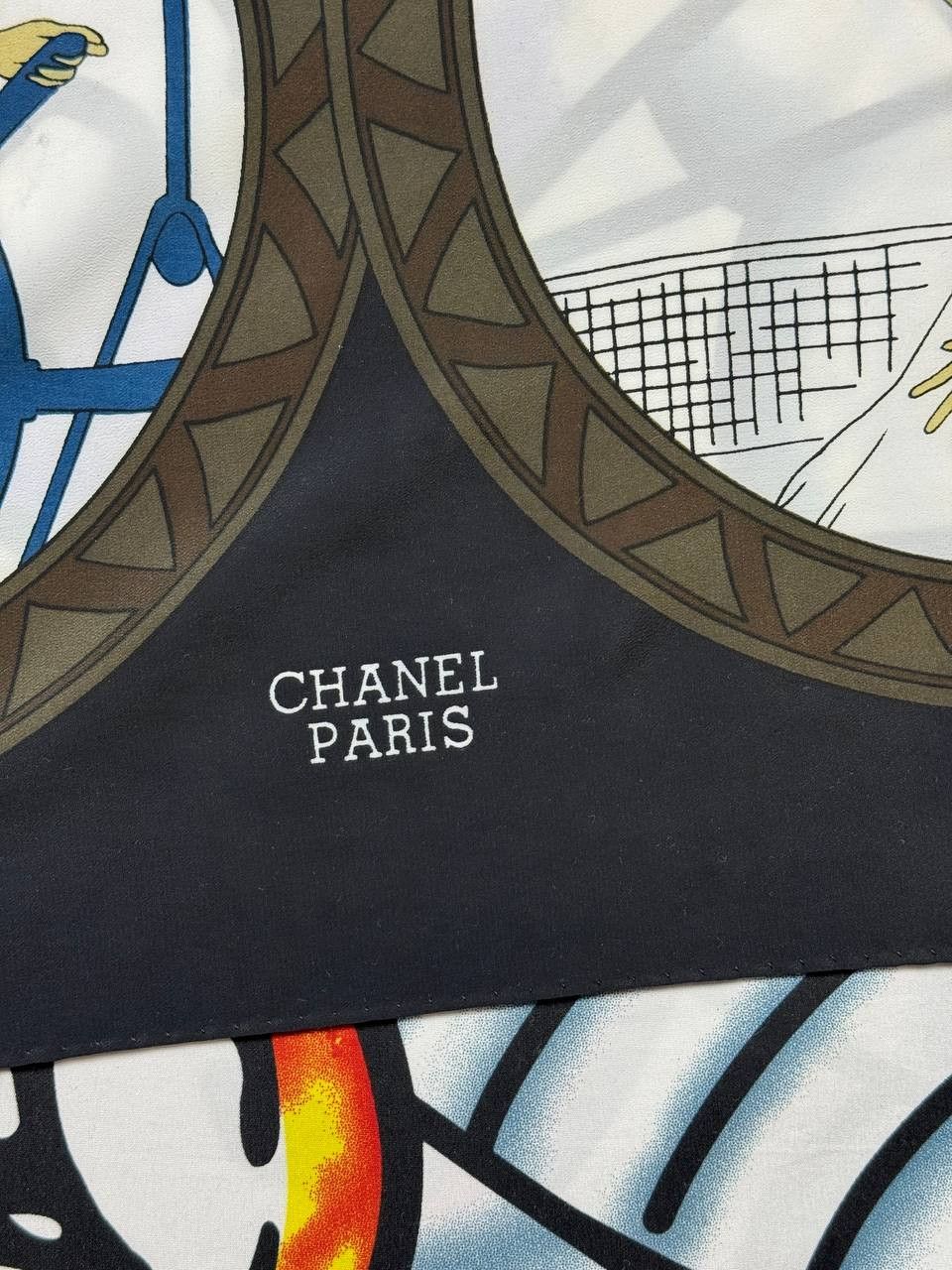 Chanel Chanel Luxury Vintage Rue Cambon Sporting Ladies' Scarf Size ONE SIZE - 4 Thumbnail