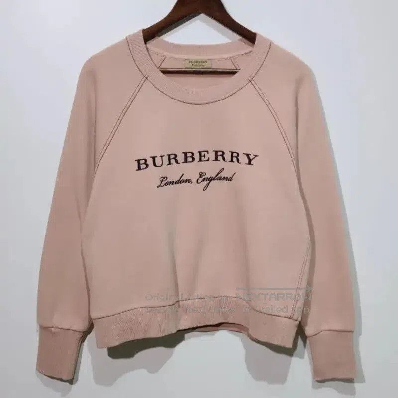 Burberry Burberry Coral Pink Cotton Women's Sweatshirt. Size L / US 10 / IT 46 - 1 Thumbnail