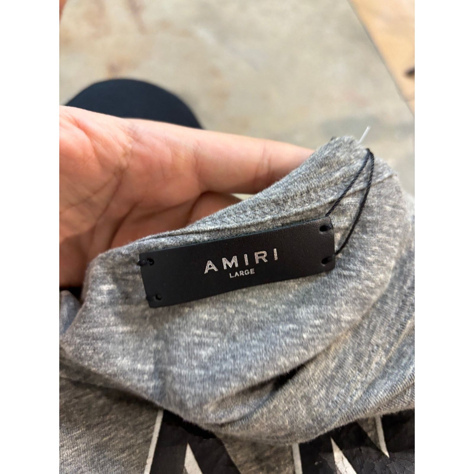 Amiri Amiri Distressed Cherub Tee Grey Blue Used Large Size US L / EU 52-54 / 3 - 2 Thumbnail