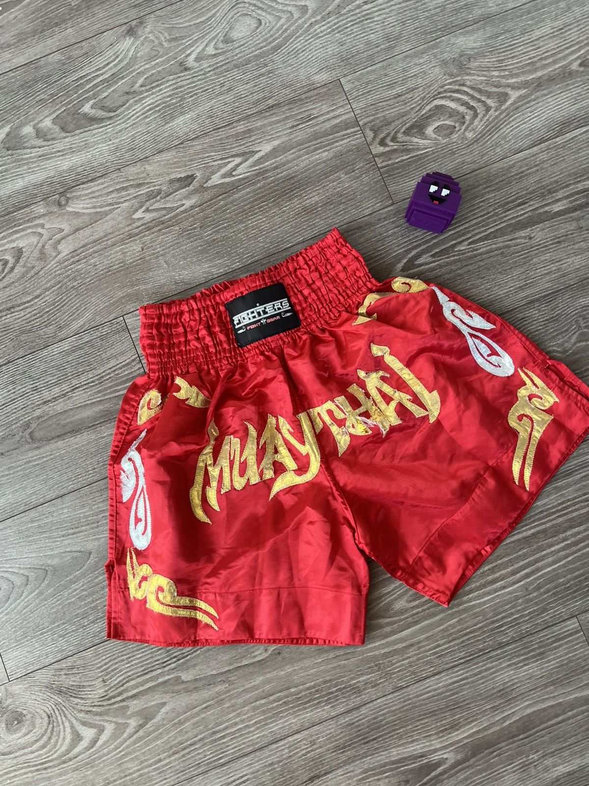 Vintage ‼️Vintage Y2K Muay Thai 🇹🇭 Fighters Archival Boxing Shorts‼️ Size US 36 / EU 52 - 5 Thumbnail