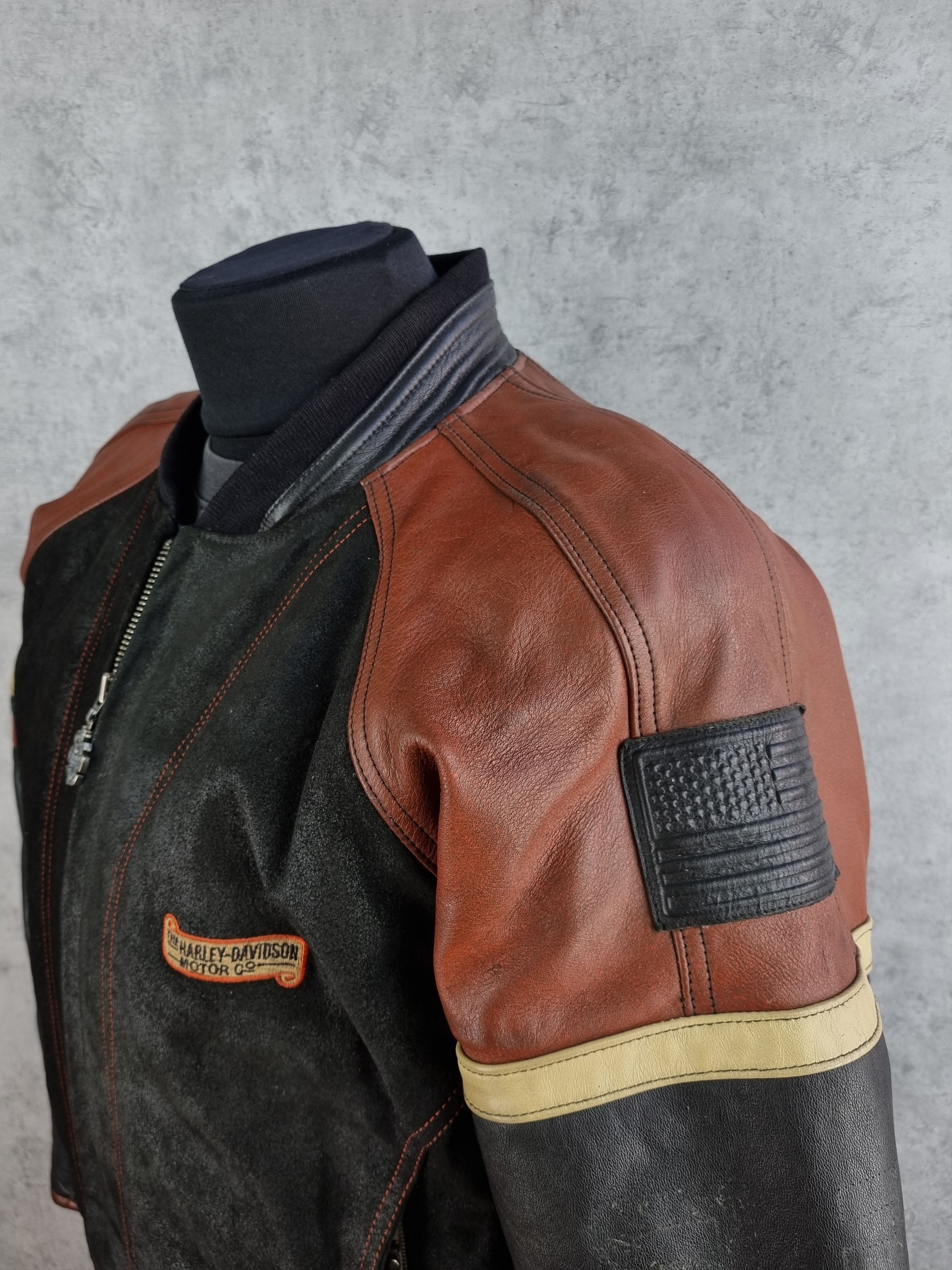 Harley Davidson Vintage Legendary Iconic Harley Davidson Leather Moto Jacket Size US L / EU 52-54 / 3 - 9 Thumbnail