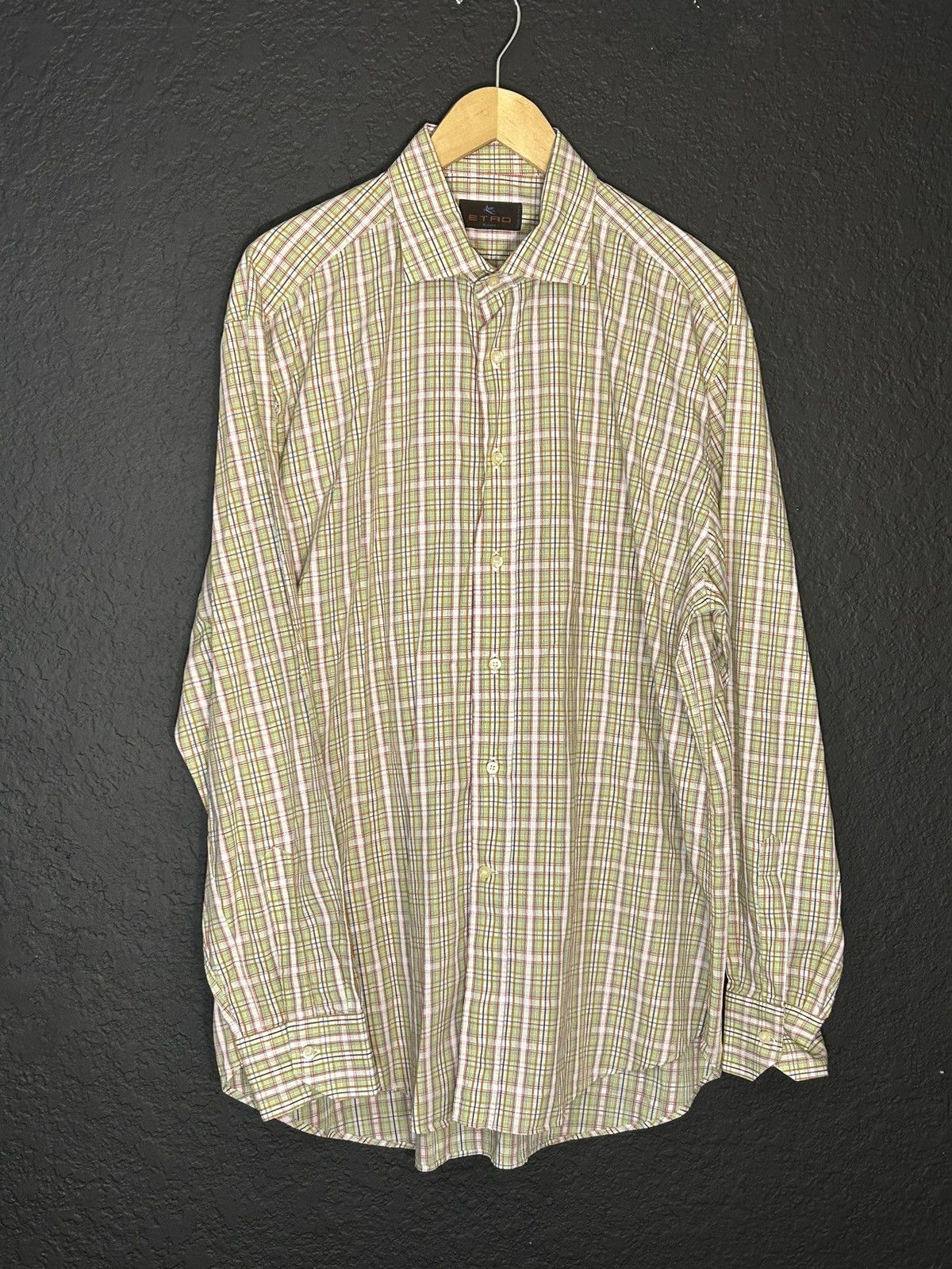 Etro Etro Plaid Button Up Shirt Size US XL / EU 56 / 4 - 1 Thumbnail