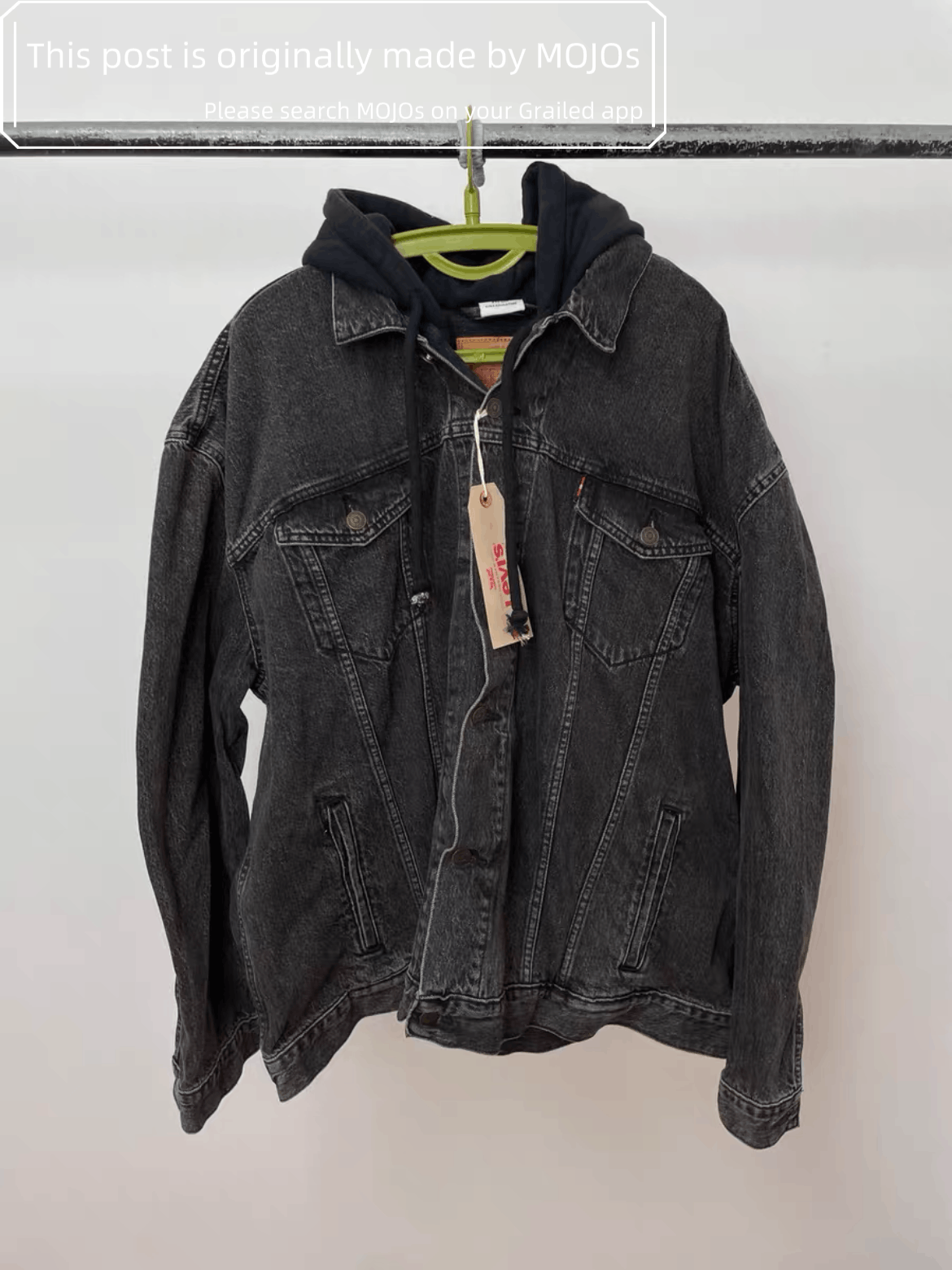 Vetements x Levi's Joint Hoodie Vintage Wash Denim Jacket