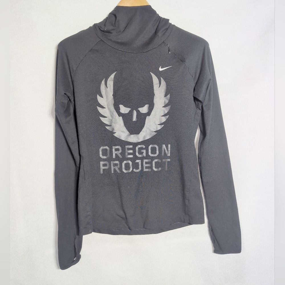 Nike Nike Sz S Reflective Oregon Project Black Balaclava Hoodie Size US S / EU 44-46 / 1 - 1 Thumbnail