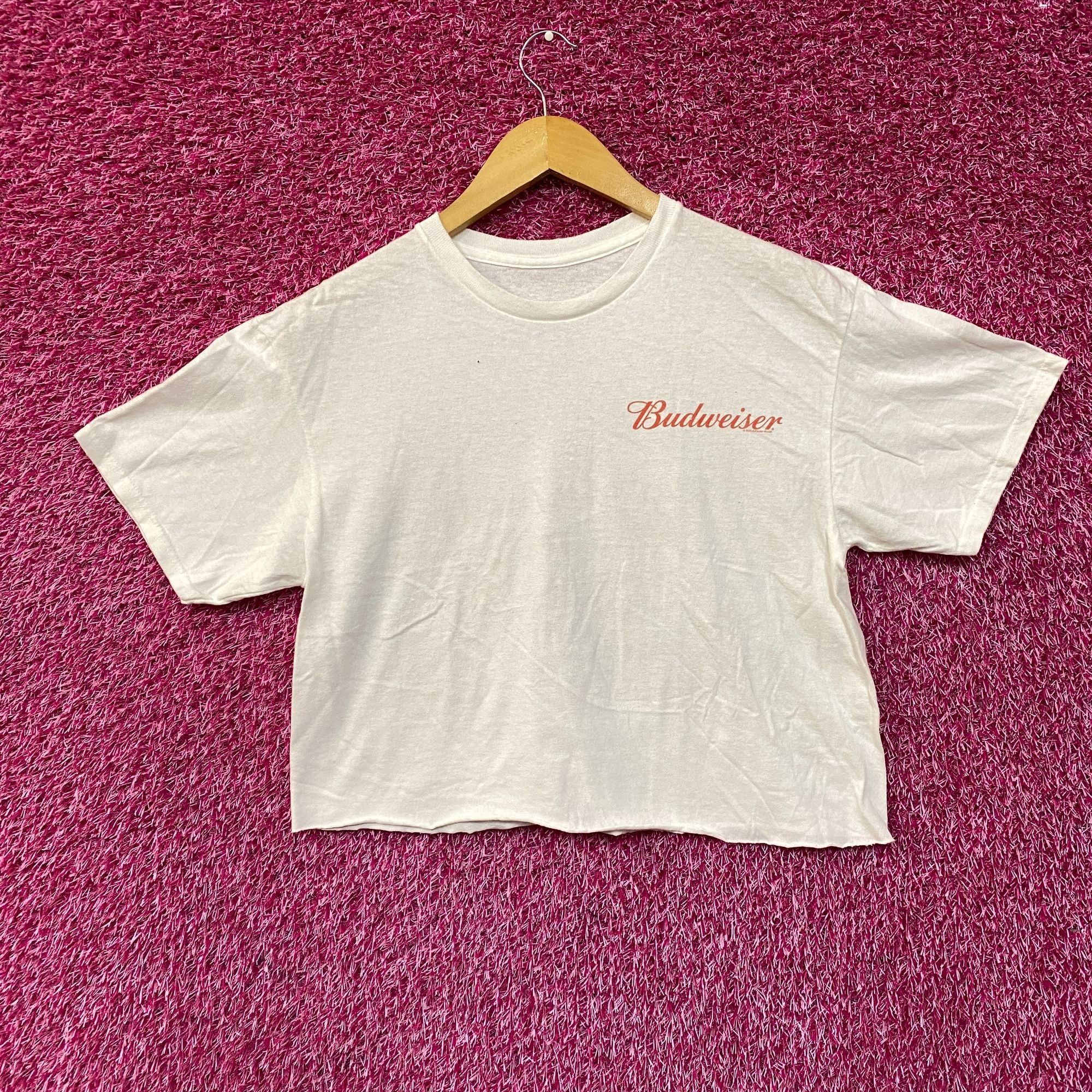 Junk Food World Renowned Budweiser King Of Beers Crop Top Promo T-Shir Size S / US 4 / IT 40 - 2 Thumbnail