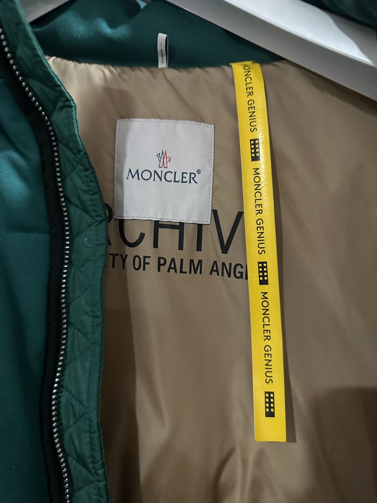 Moncler × Palm Angels Moncler X Palm Angels Rodman Puffer Jacket Green Size 3 Size US M / EU 48-50 / 2 - 3 Thumbnail