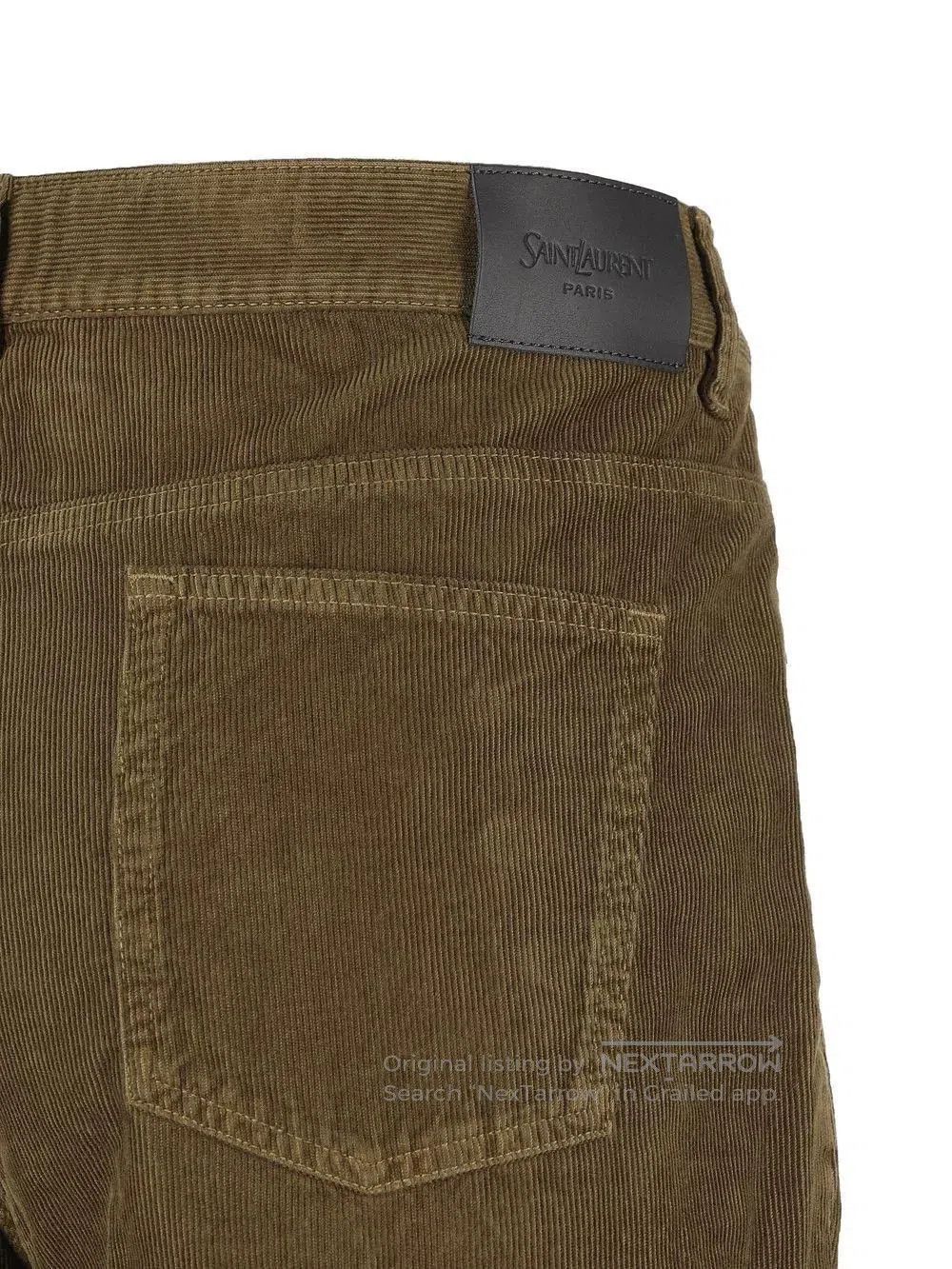Saint Laurent Paris Saint Laurent Olive Corduroy Pants. Size US 31 - 4 Thumbnail