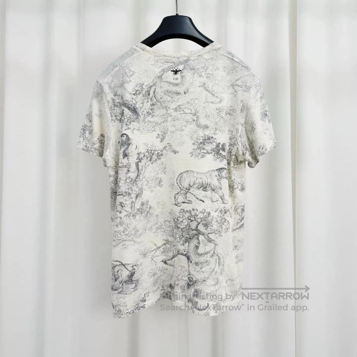 Dior Dior Zoo Print Letter Short Sleeve Tee. Size XS / US 0-2 / IT 36-38 - 2 Thumbnail