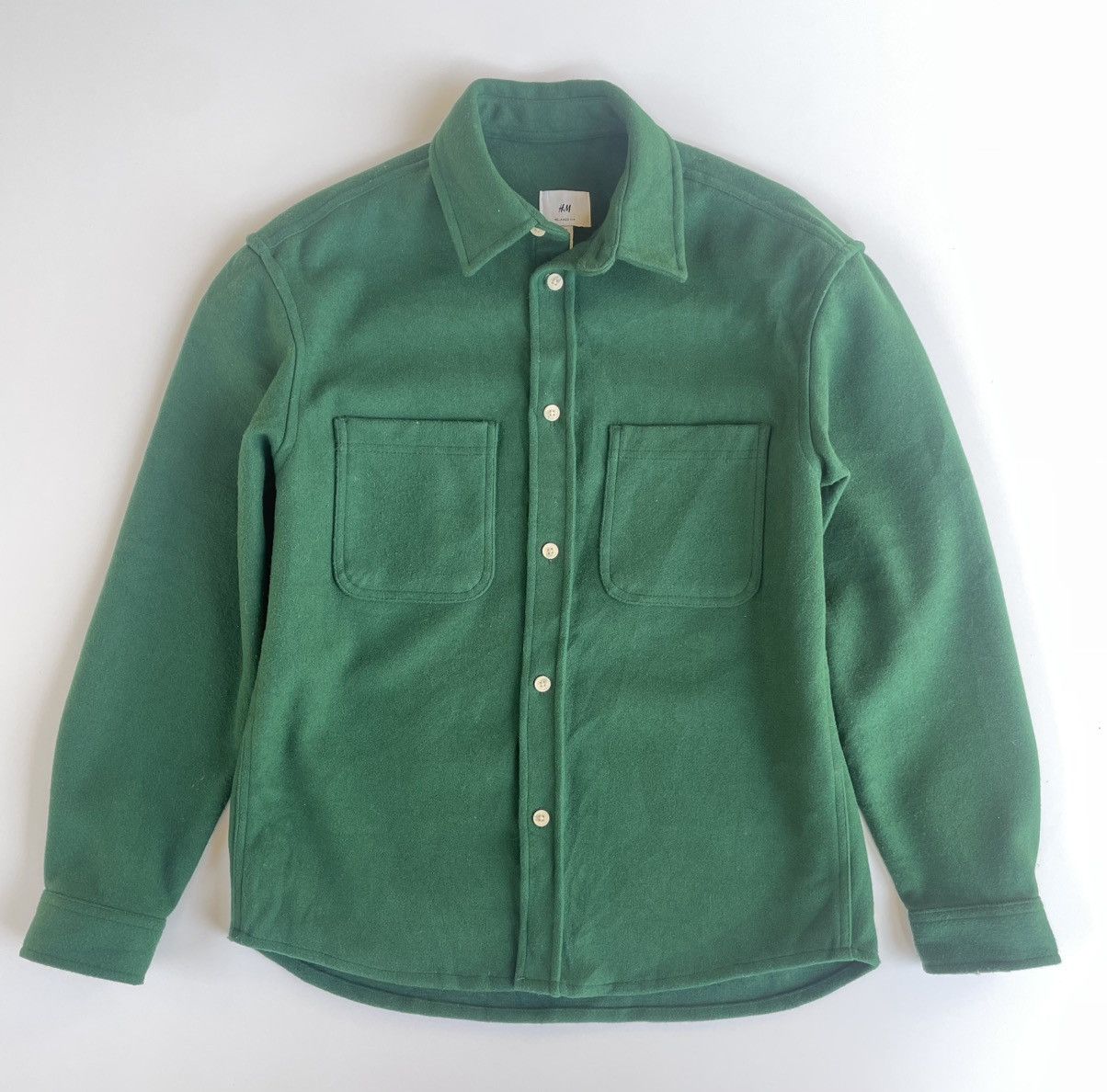 H&M H&M Fit overshirt Dark Green Size US S / EU 44-46 / 1 - 11 Thumbnail
