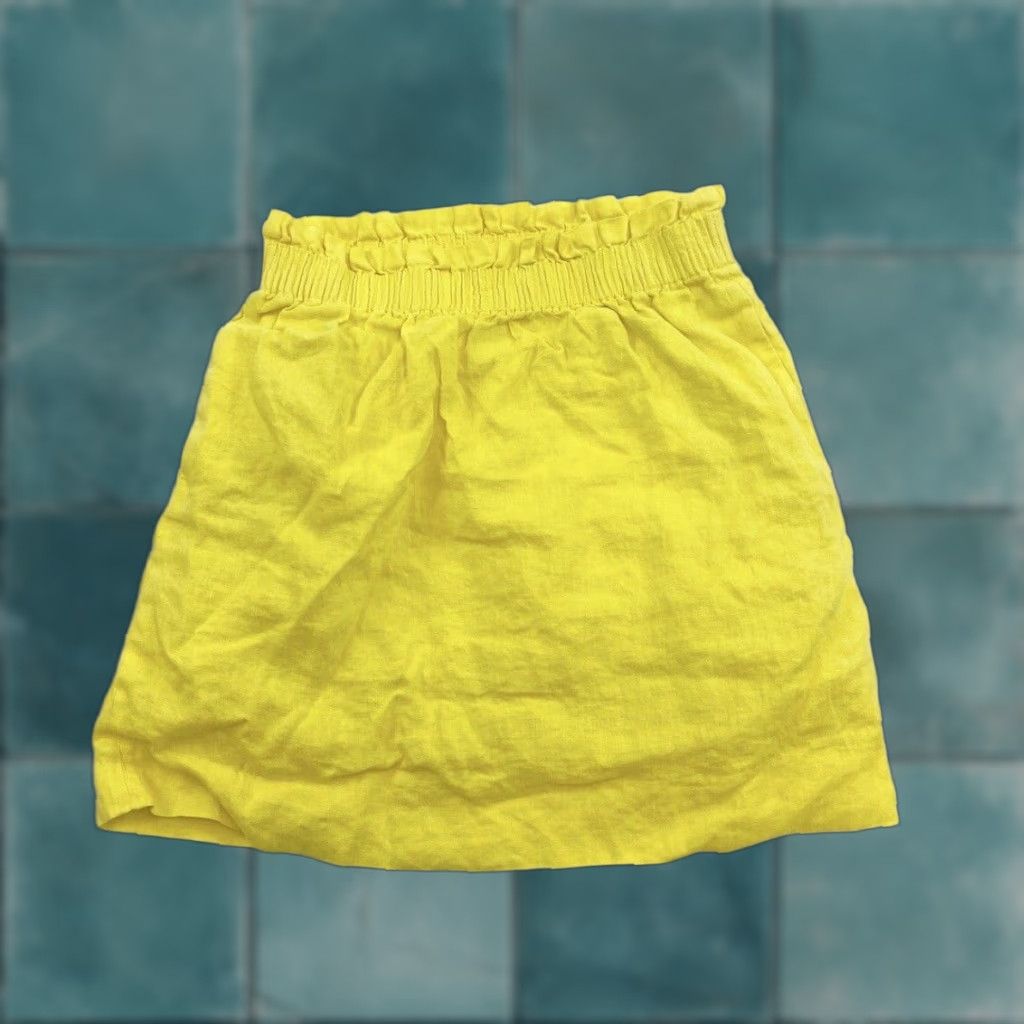 J.Crew J.CREW Skirt Women’s 2 Yellow Pockets Elastic Waist Short Modern Pockets Womens 2 Yellow Size 26" / US 2 / IT 38 - 1 Thumbnail