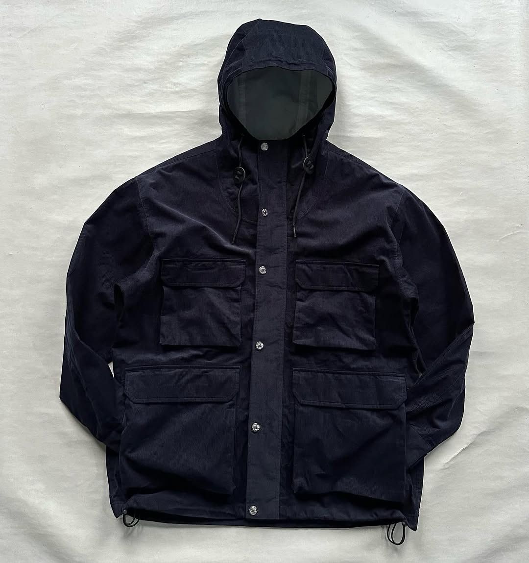 Designer × Mountain Hardwear F|ELDC0RE Mountain Sack Rain Parka Corduroy Dark Navy Size US L / EU 52-54 / 3 - 2 Thumbnail