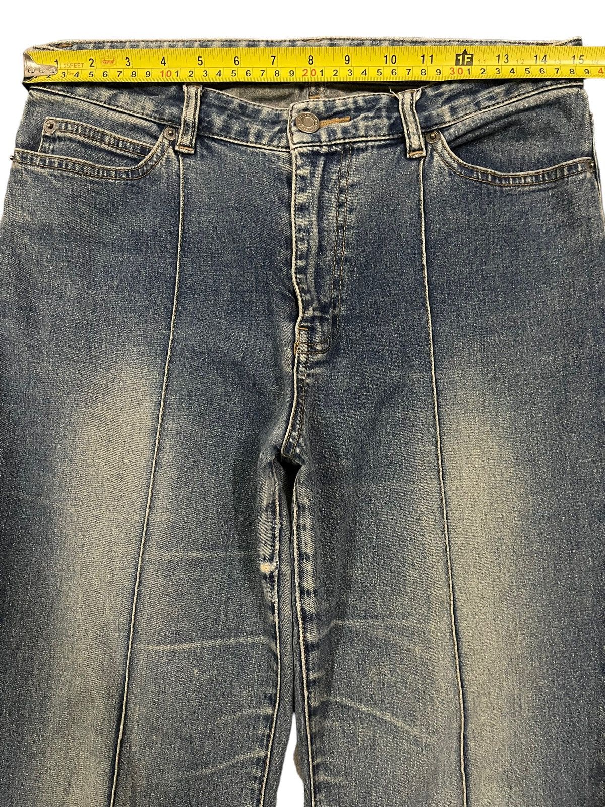 14th Addiction Vintage Japanese Brand Blue Wash Style Baggy Jeans Size US 30 / EU 46 - 9 Thumbnail