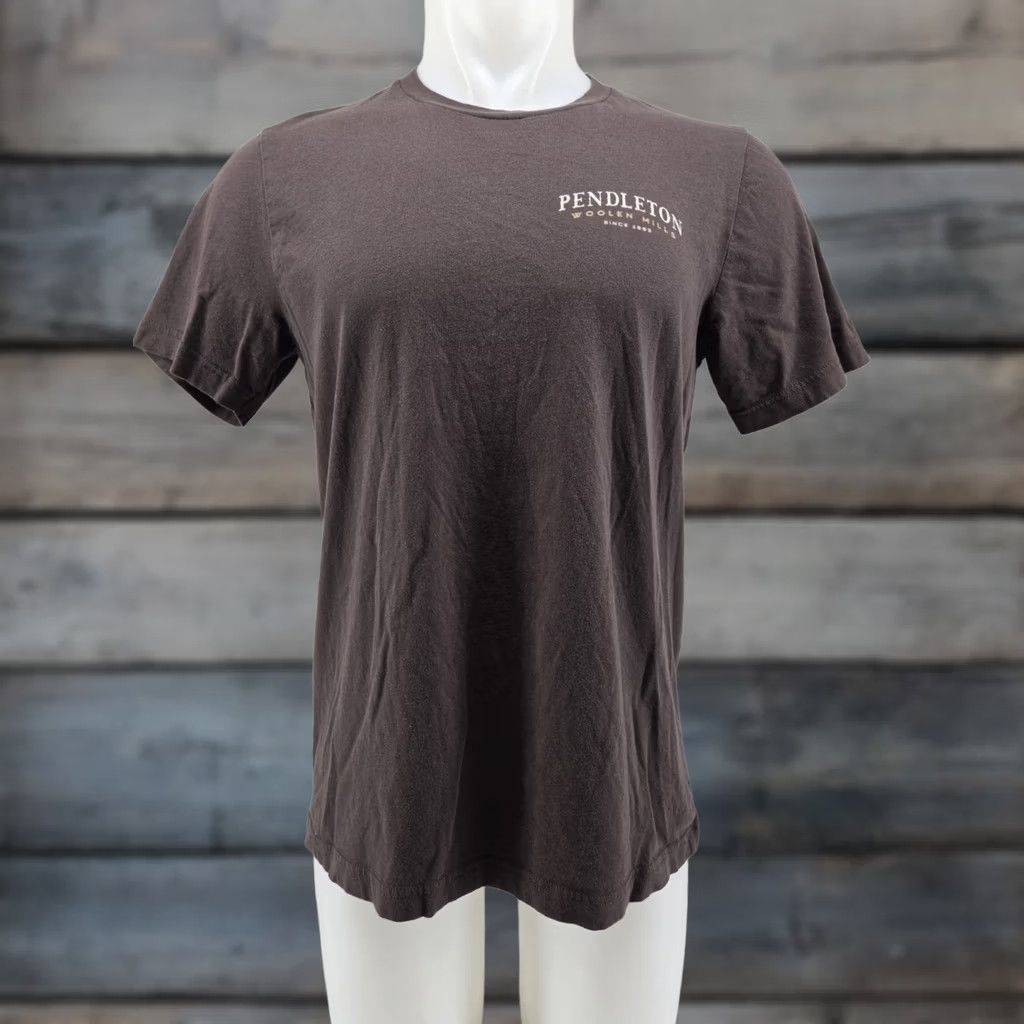 Pendleton Pendleton Graphic T Shirt Brown Large Western Cow Skull Mens T-Shirt Short Sleeve Size US L / EU 52-54 / 3 - 1 Thumbnail