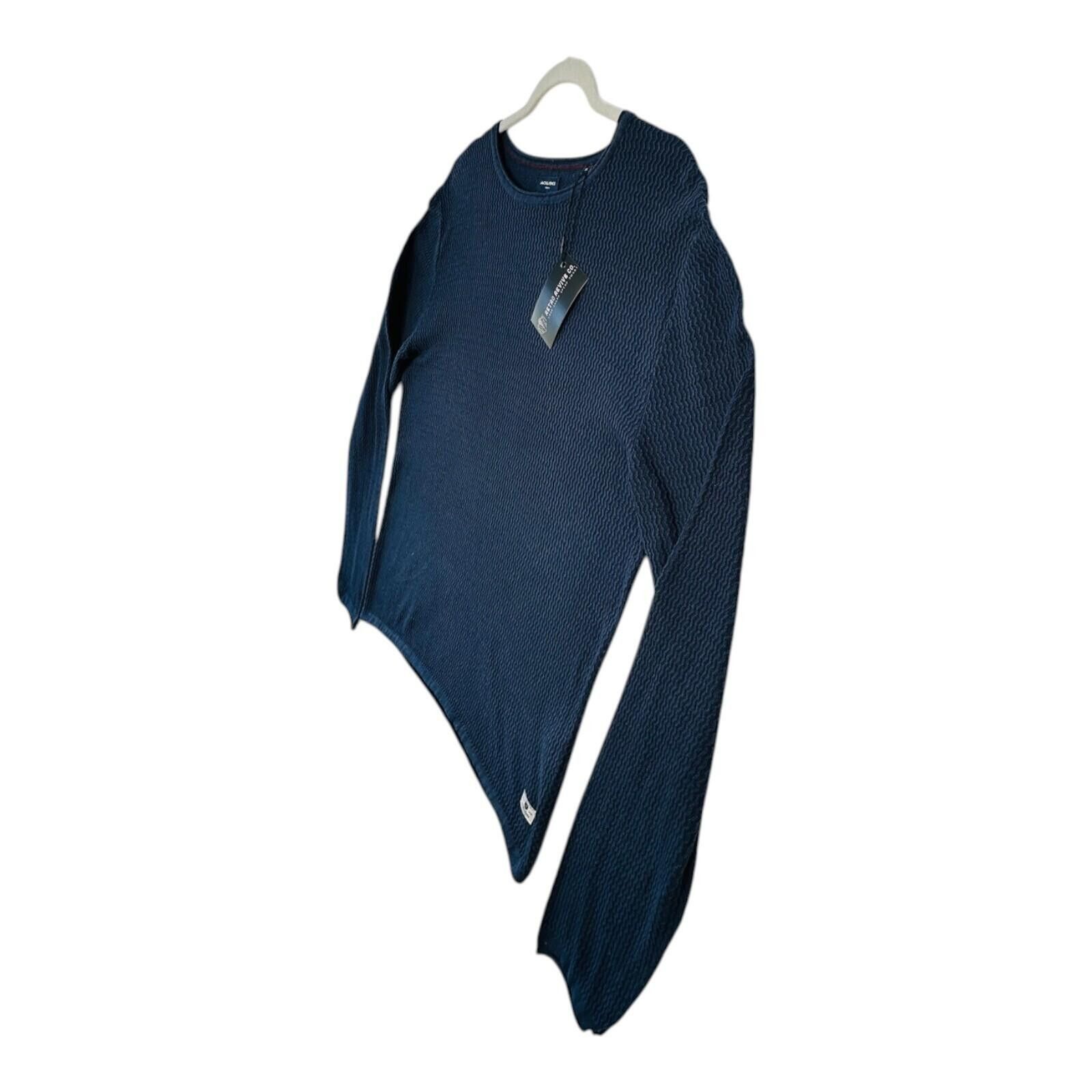 Jack & Jones Jack & Jones Jumper Men's UK Size XL Blue Textured Knit Size US XL / EU 56 / 4 - 5 Thumbnail